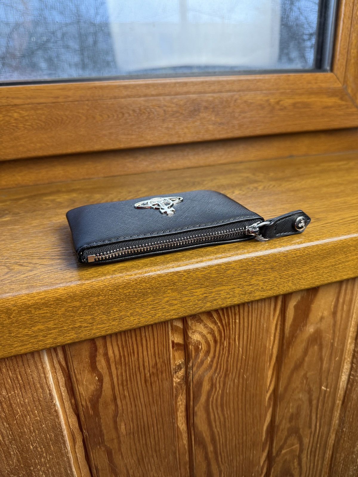 Vivienne Westwood Vivenne Westwood Black Cardholder With Metal Logo Size ONE SIZE - 4 Thumbnail