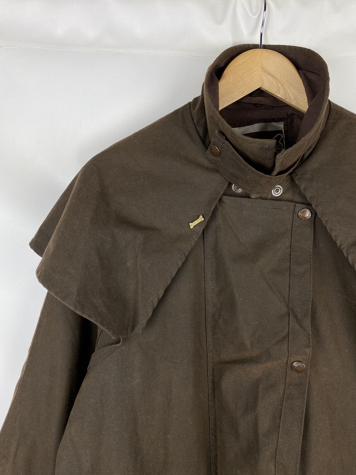 Barbour Driza-Bone vintage wax waxed cotton short weatherall jacket Size US S / EU 44-46 / 1 - 6 Thumbnail