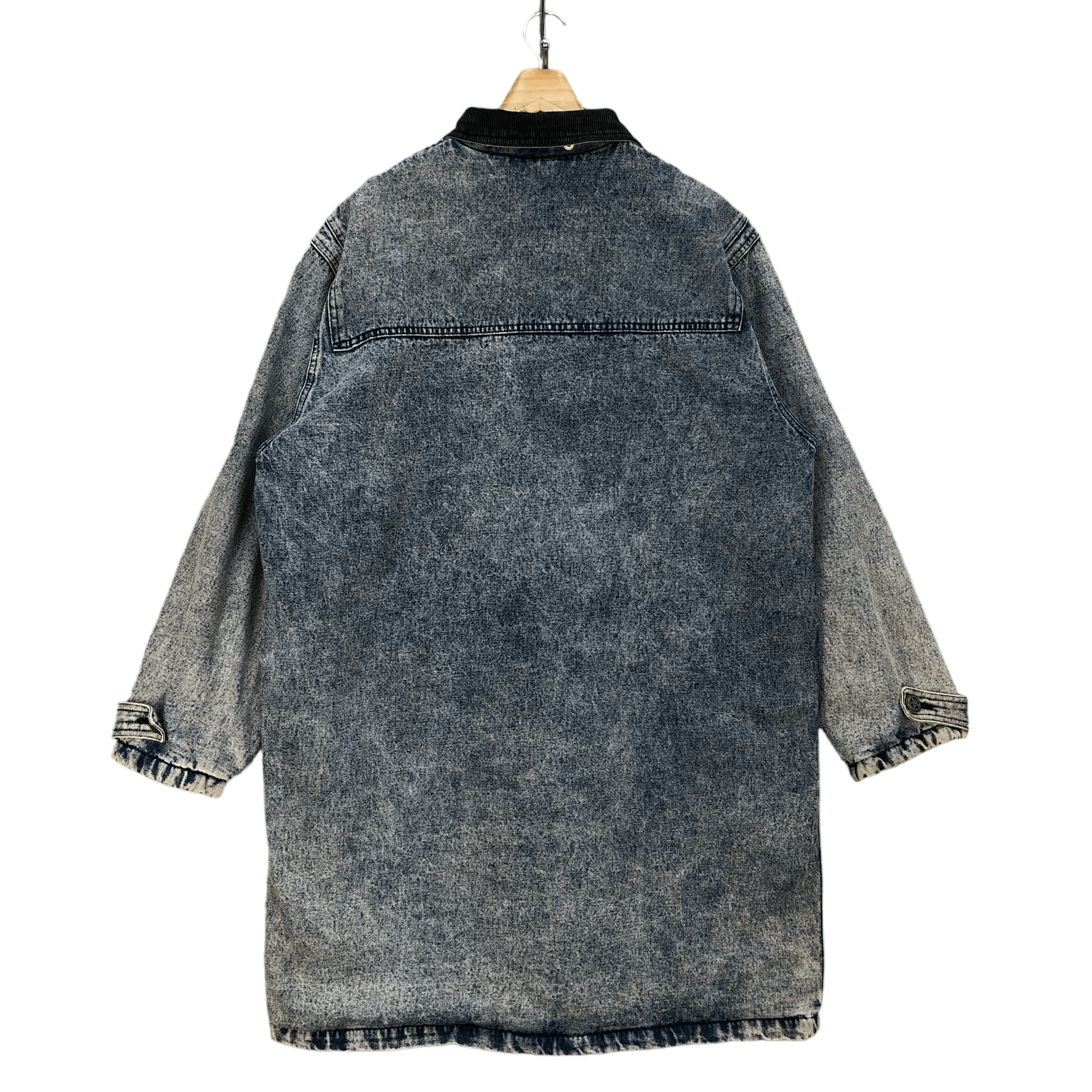 Japanese Brand RARE🔥 CRICKET Washed Denim Duffle Coat #4884-37 Size US XL / EU 56 / 4 - 15 Thumbnail