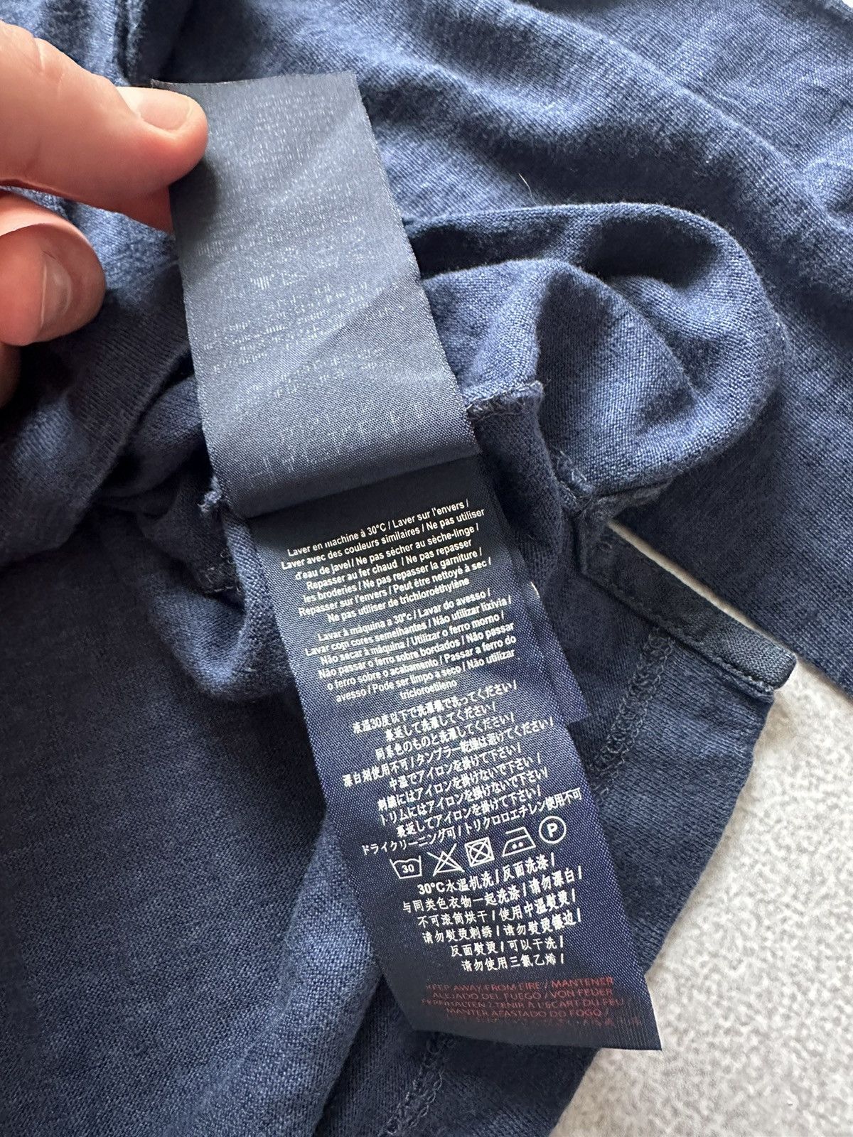 Designer × Hackett Hackett long sleeve t-shirt linen dark blue size L Size US L / EU 52-54 / 3 - 12 Thumbnail