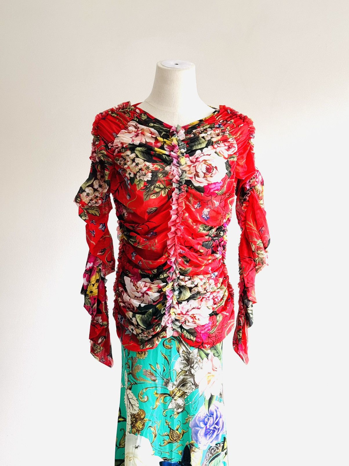 Molly Goddard Molly Goddard floral mesh Yumi blouse sz 8 New NWT Size M / US 6-8 / IT 42-44 - 1 Thumbnail
