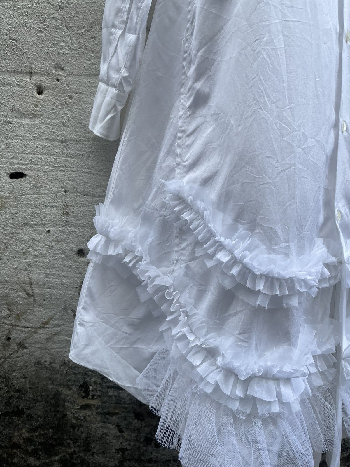 Comme des Garcons Comme Des Garcons Aw 2019 Ruffled Hem Shirt Size XS / US 0-2 / IT 36-38 - 4 Thumbnail