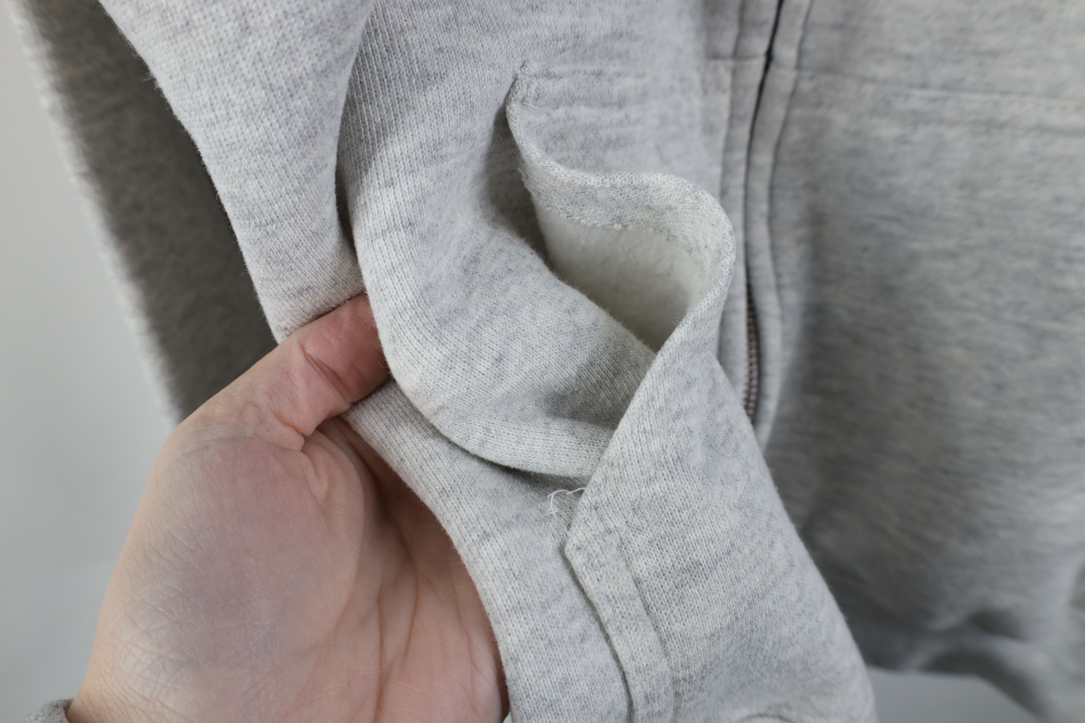 Vintage Vintage 90s Streetwear Full Zip Hoodie Sweatshirt Gray USA Size US L / EU 52-54 / 3 - 7 Thumbnail