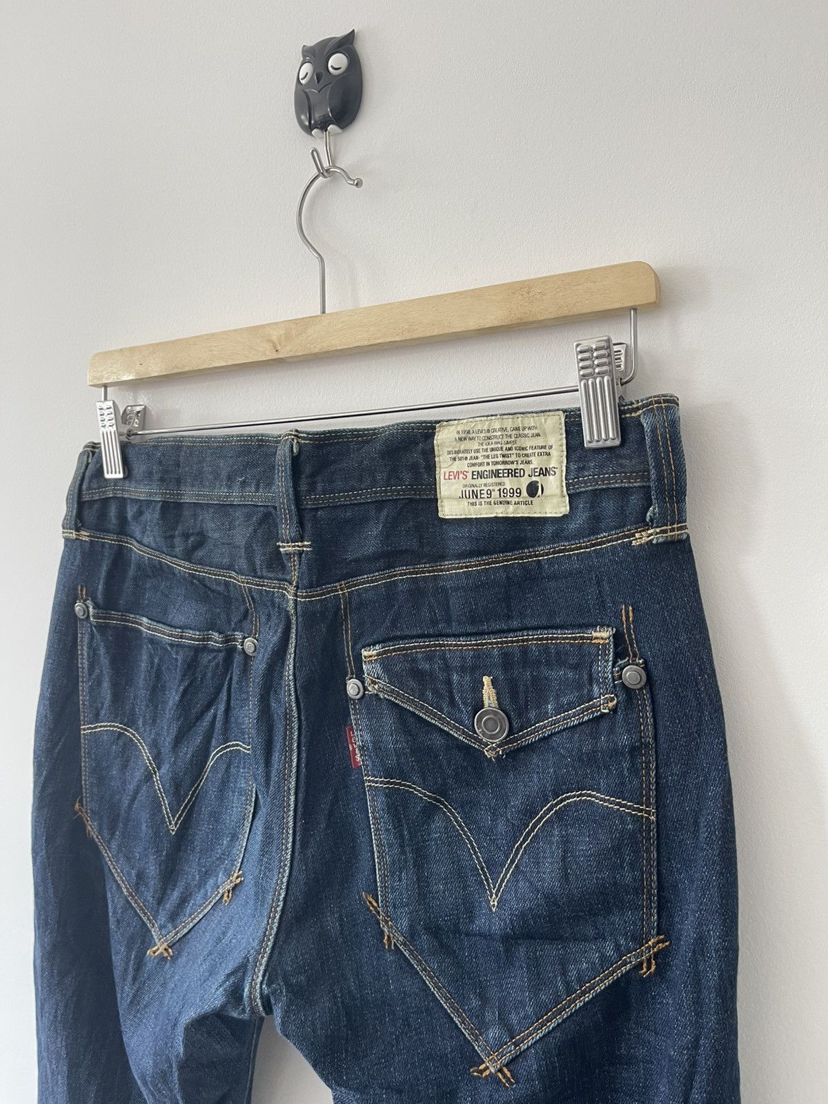 Levi's Vintage Clothing Rare Vintage LEVIS ENGINEERED JEANS June 9th 1999 Twist Leg Size 29" - 5 Thumbnail