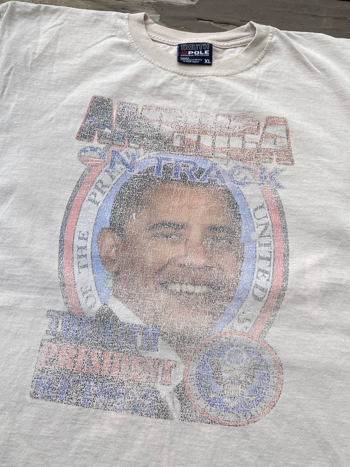 Southpole × Vintage Vintage Barrack Obama Tee Size US XL / EU 56 / 4 - 1 Thumbnail