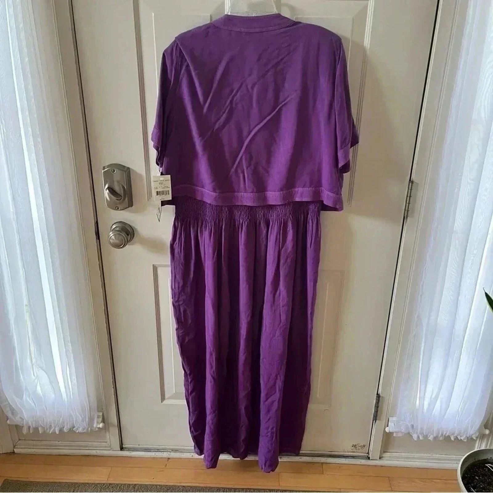 Other Country Wear Casuals NWT Vintage Purple Maxi Dress w/ Shirt Size L / US 10 / IT 46 - 8 Thumbnail