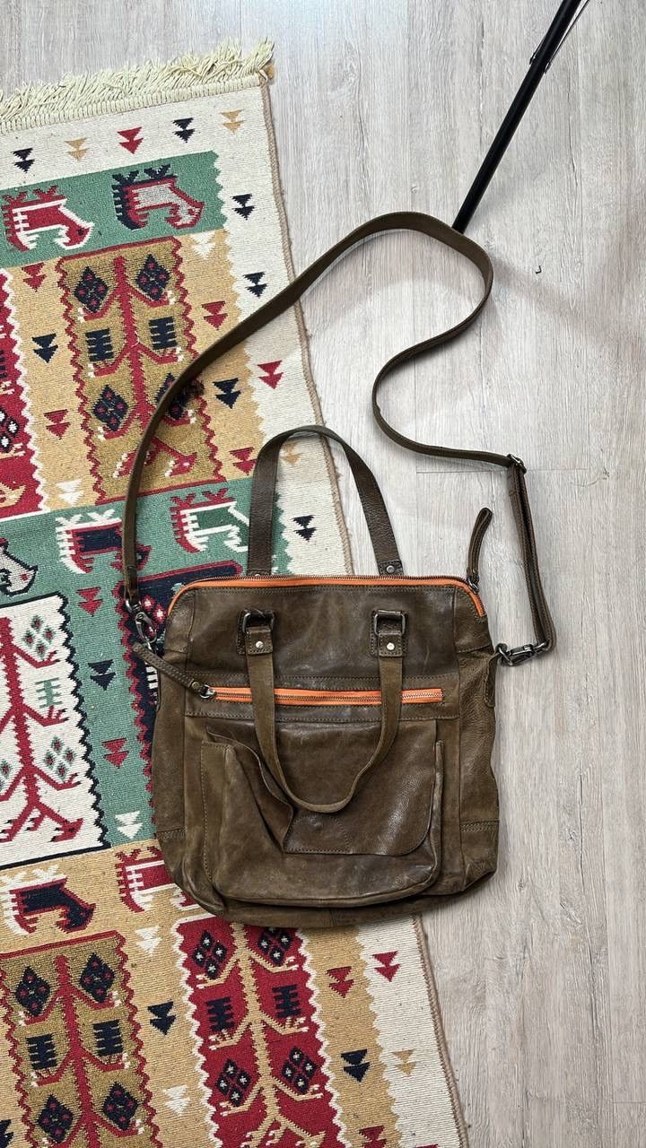 Leather × Vintage Rare Vintage Leather Coboys Bag shoulder bag Size ONE SIZE - 10 Thumbnail