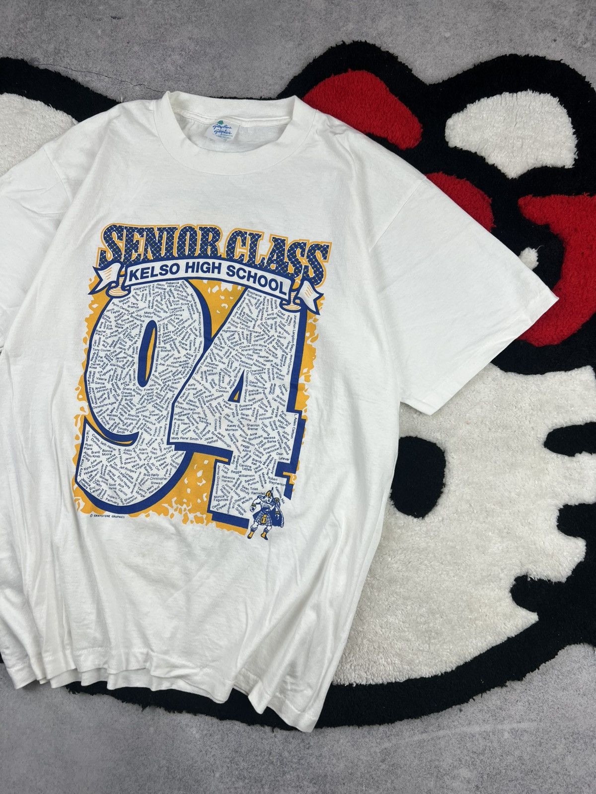 Vintage Vintage USA Kelso High School 1994 Single Stitch Tee Shirt Size US L / EU 52-54 / 3 - 3 Thumbnail