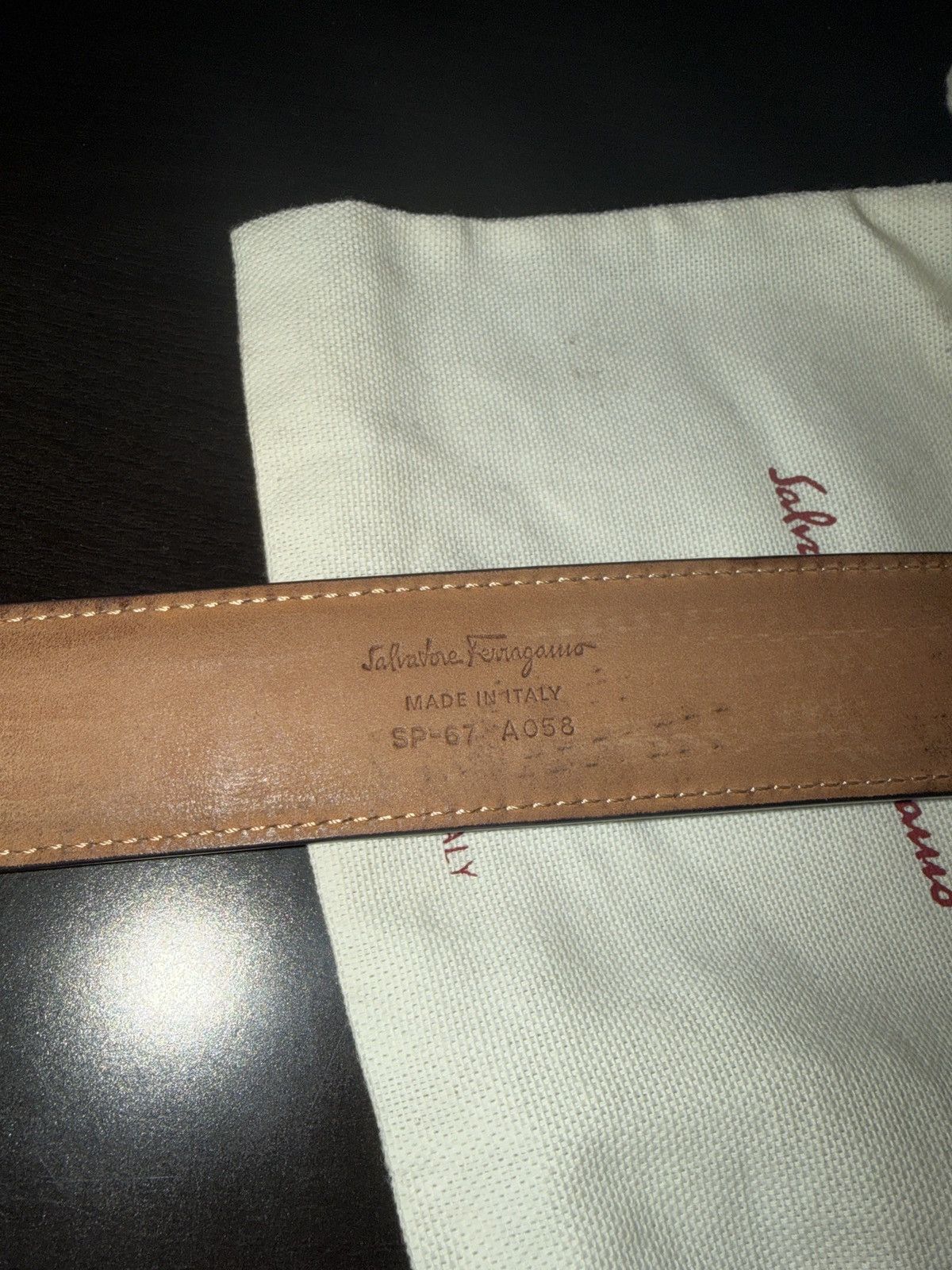 Salvatore Ferragamo Ferragamo belt size 34 purple and teal Size 34 - 2 Thumbnail
