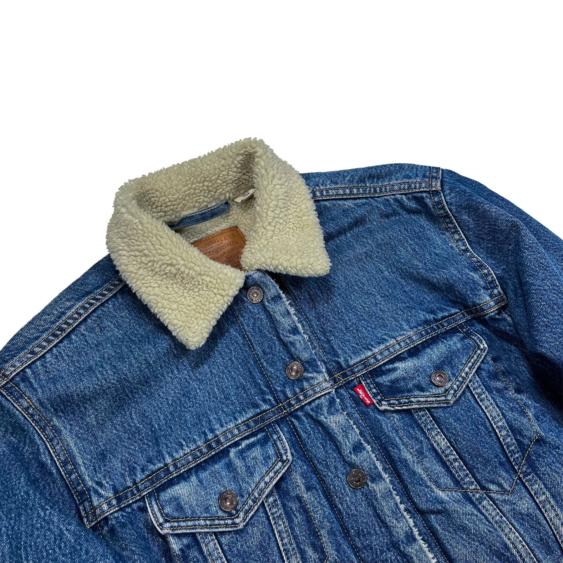Levi's Levi´s classic denim jacket with fur inside • XS size Size XS / US 0-2 / IT 36-38 - 3 Thumbnail