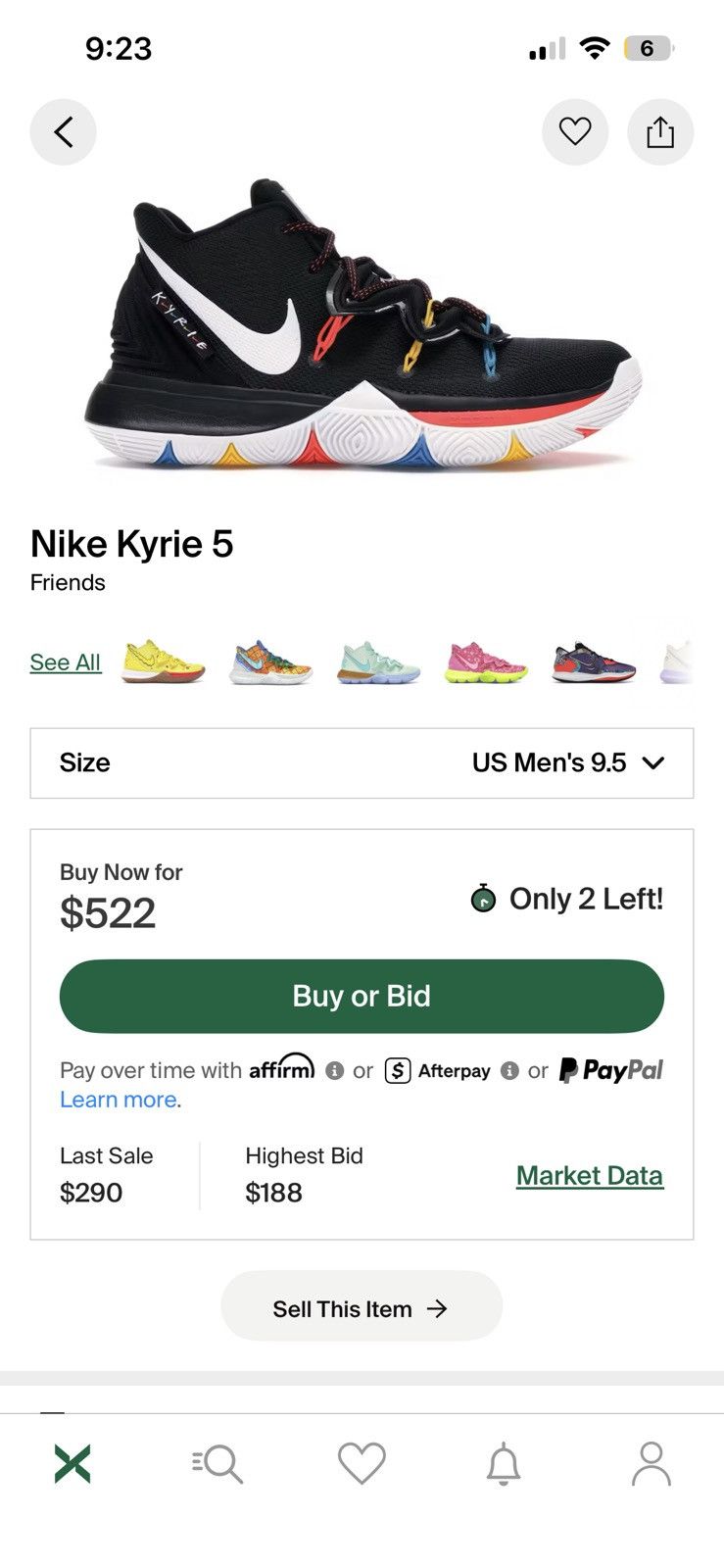 Nike Nike Kyrie 5 "Friends" Size US 10 / EU 43 - 6 Thumbnail