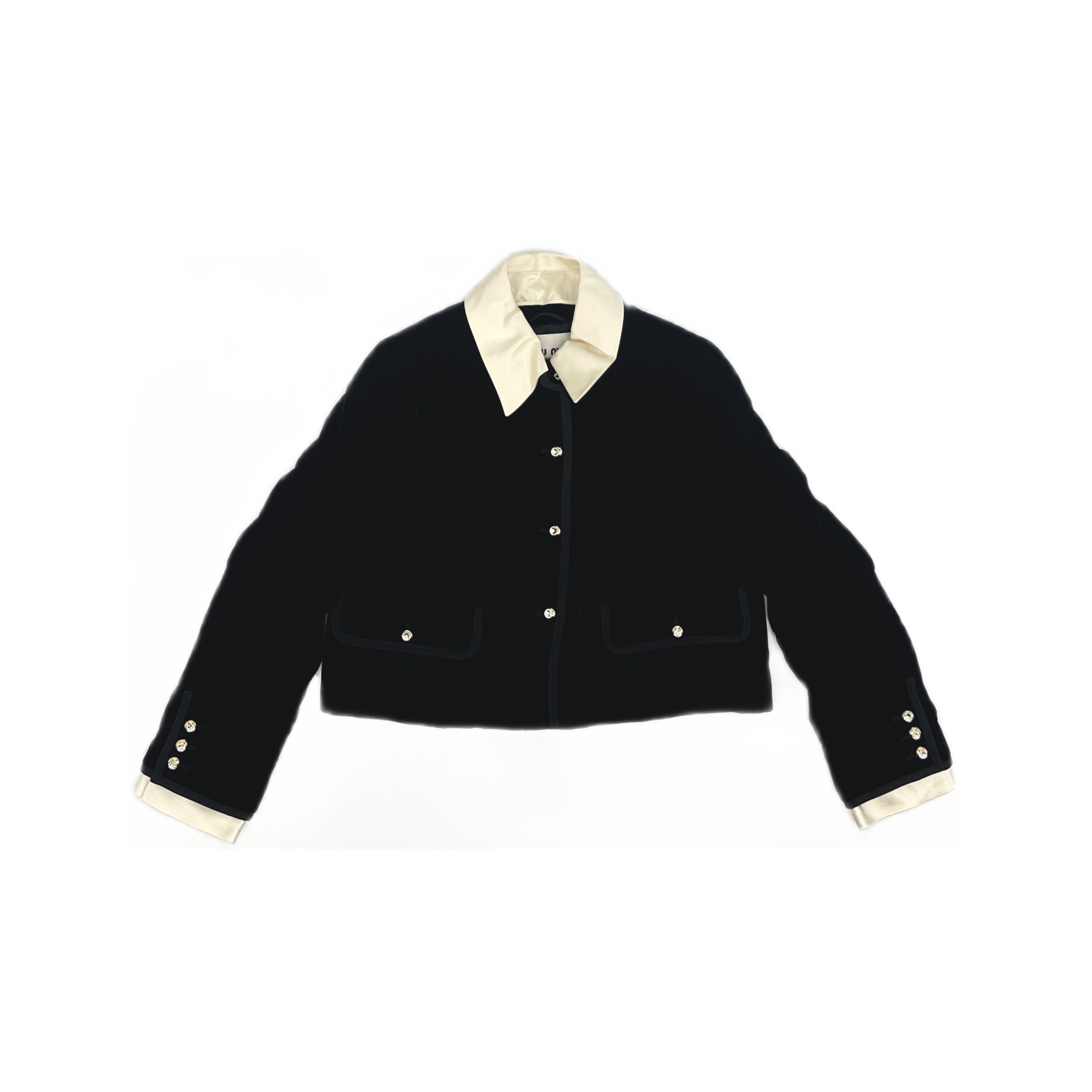 Miu Miu Miu Miu Velvet Contrast Collar Jacket Size 36 Size XS / US 0-2 / IT 36-38 - 1 Thumbnail