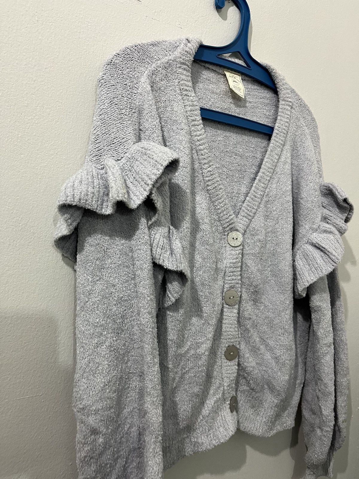 Japanese Brand GELATO PIQUE COTTON FAUX FUR CARDIGAN Size ONE SIZE - 7 Thumbnail