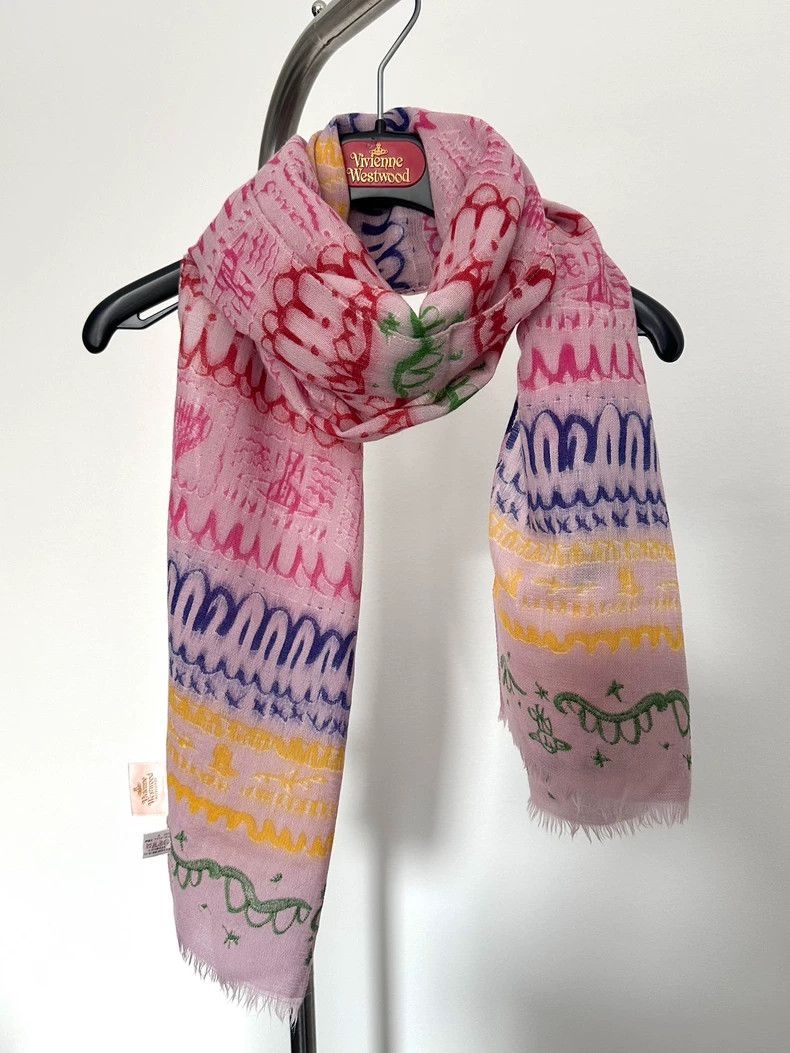 Vivienne Westwood Vivienne Westwood Embroidered scarf Size ONE SIZE - 7 Thumbnail