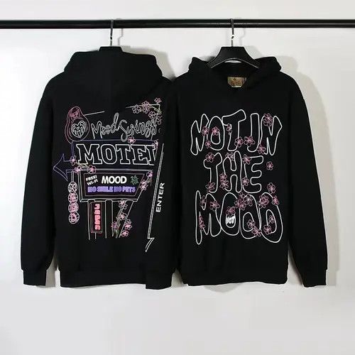 VIBE Street Retro Hip Hop Print Loose Casual Hooded Sweatshirt Size US L / EU 52-54 / 3 - 2 Thumbnail