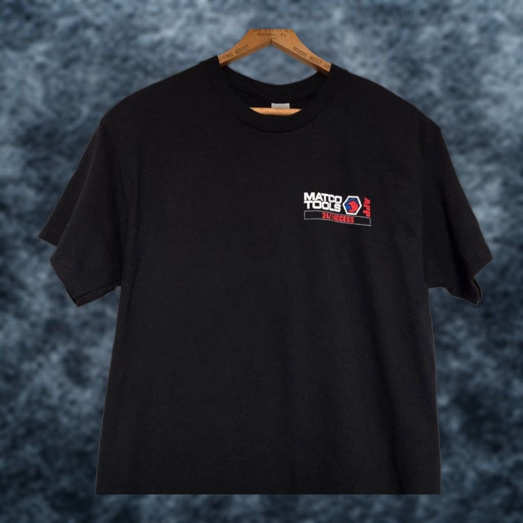 Garage MATCO Tools Design T-Shirt Men’s Size M Black Logo Short Sleeve Crew Neck Cotton Knit Vintage No N/A Size US M / EU 48-50 / 2 - 1 Thumbnail
