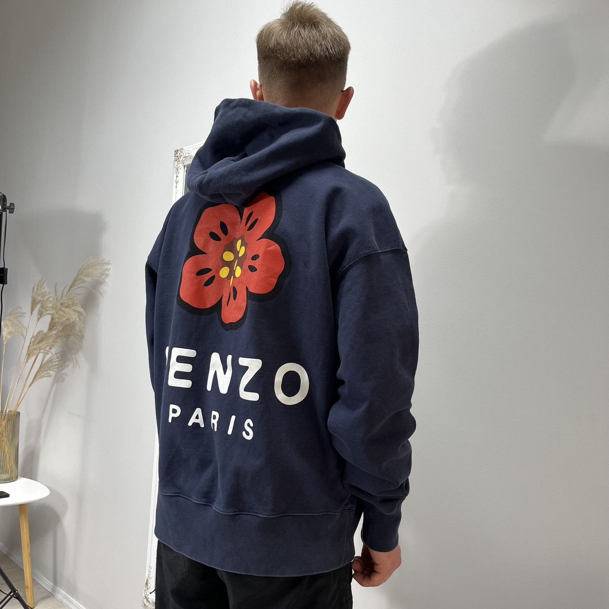 Kenzo Kenzo Paris Boke Flower Nigo Era Oversized Hoodie Logo Blue Size US M / EU 48-50 / 2 - 4 Thumbnail