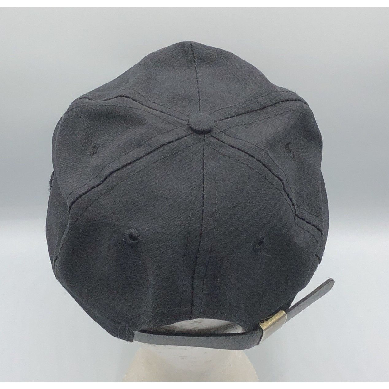 Vintage Vintage Ski Mt Abrom Black Rope Hat Leather Strapback Size ONE SIZE - 4 Thumbnail