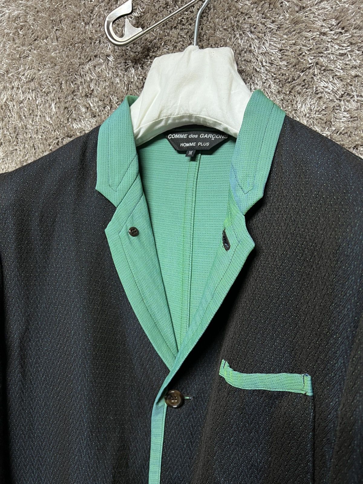 Comme des Garcons Homme Plus 2001 S/S twotone jacket Size US M / EU 48-50 / 2 - 9 Thumbnail