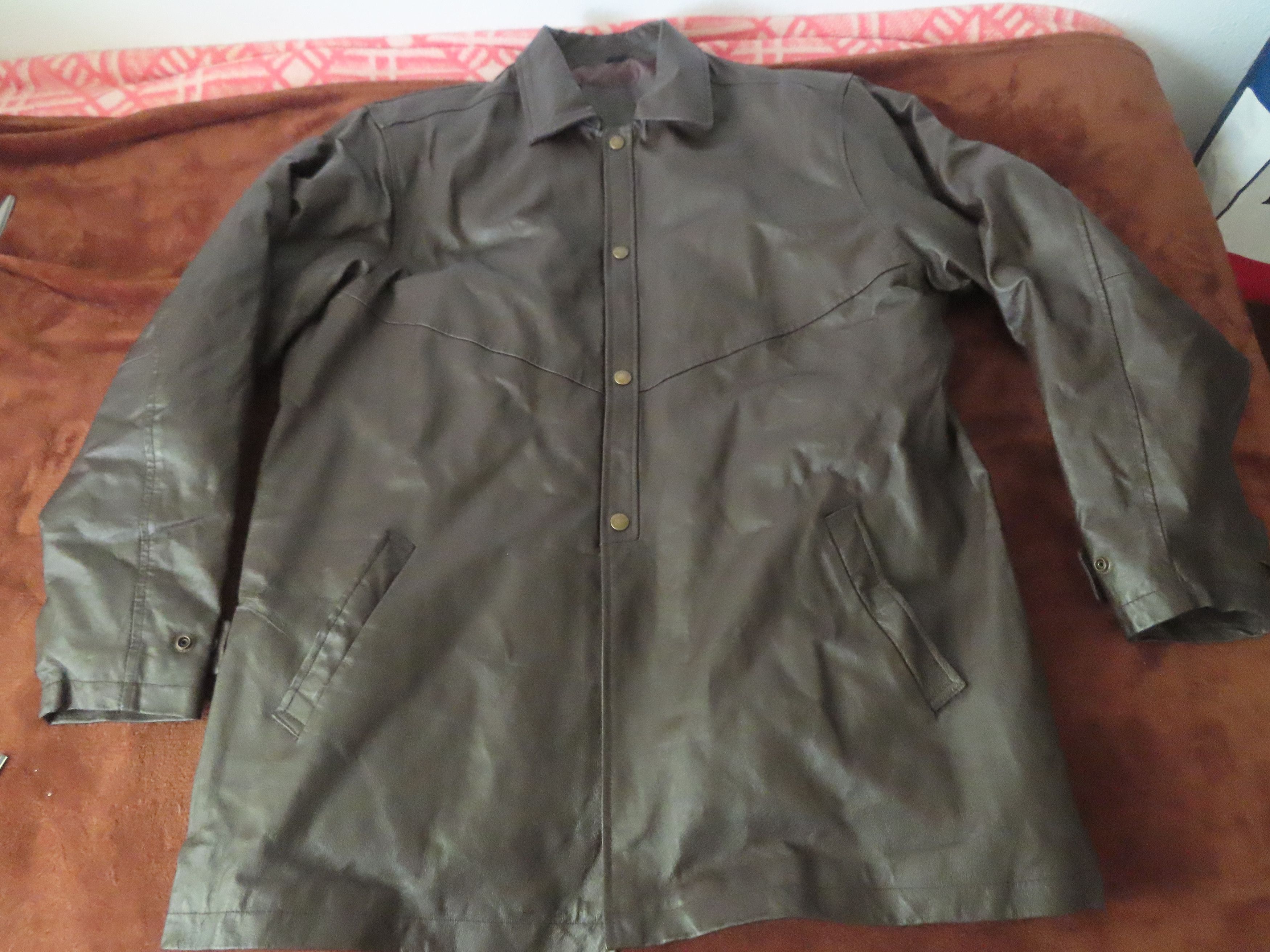 Designer × Vintage john wayne enterprises leather jacket Size US L / EU 52-54 / 3 - 1 Thumbnail