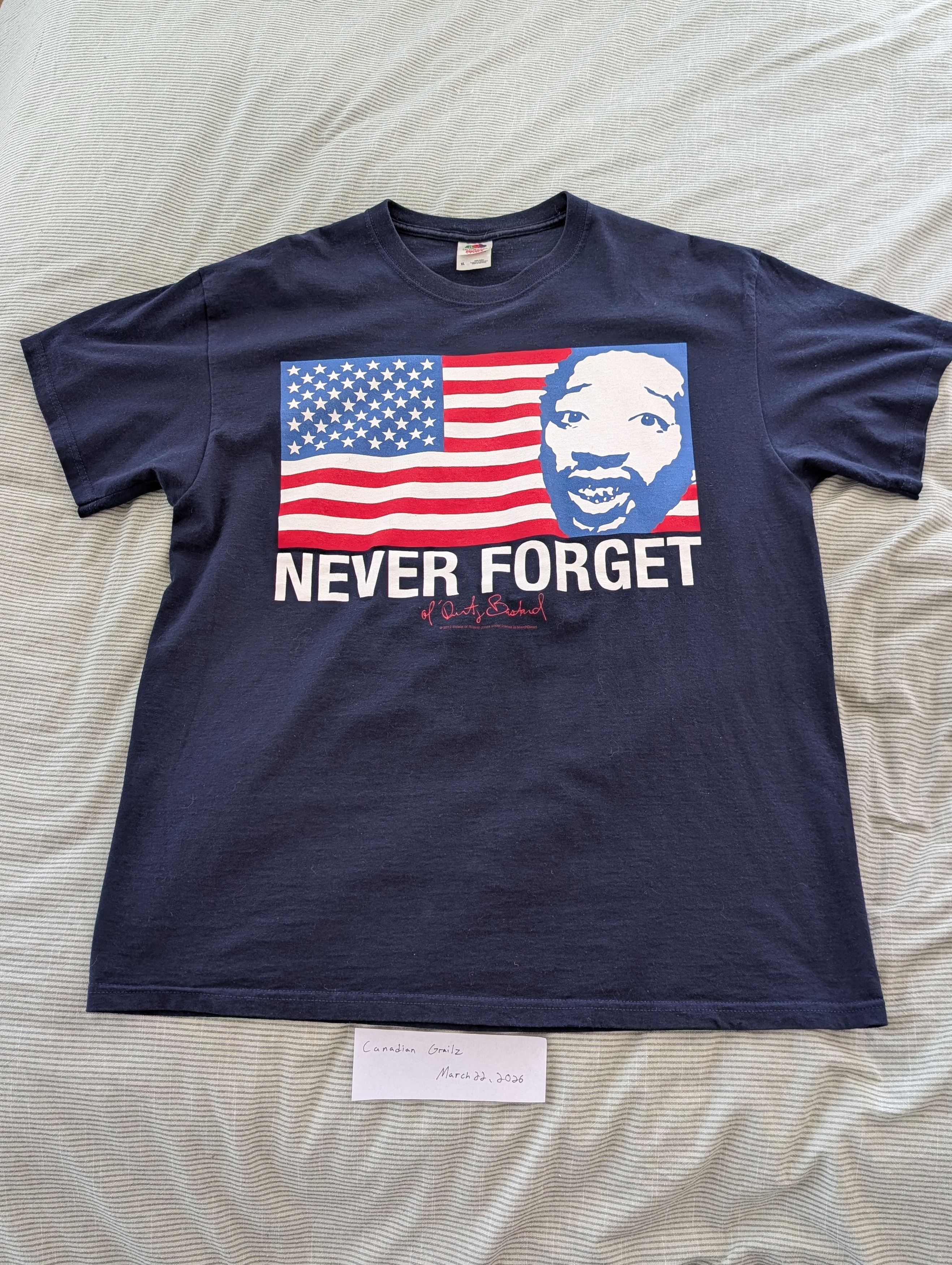 Vintage Never Forget vintage tee Size US XL / EU 56 / 4 - 1 Thumbnail