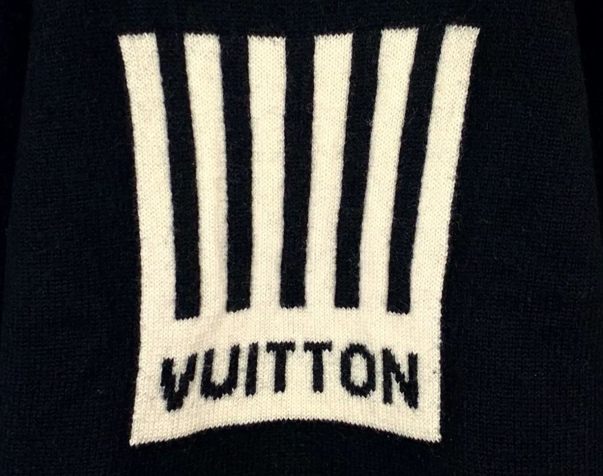 Louis Vuitton Louis Vuitton LV Black Round Neck Wool Knitted Sweater Size US L / EU 52-54 / 3 - 4 Thumbnail