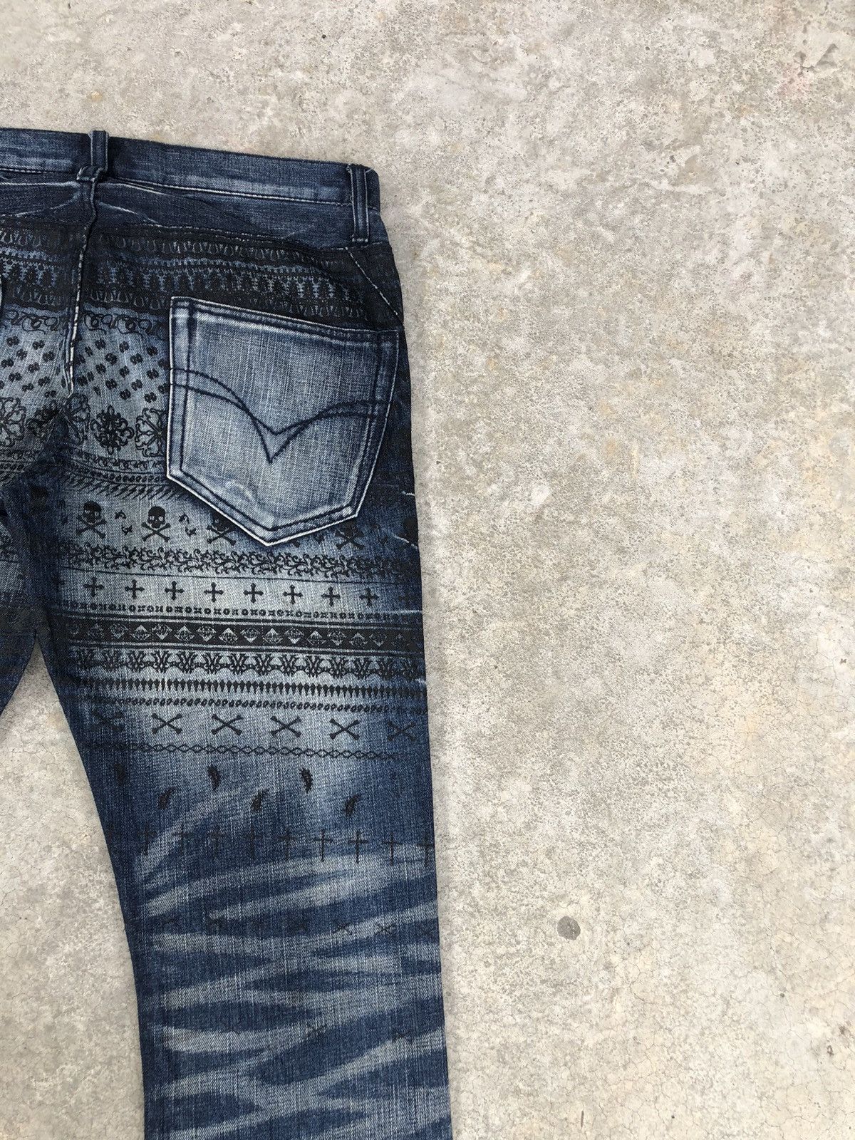 If Six Was Nine Flared Jeans Urban Craft Distressed Jeanss Size US 33 - 10 Thumbnail