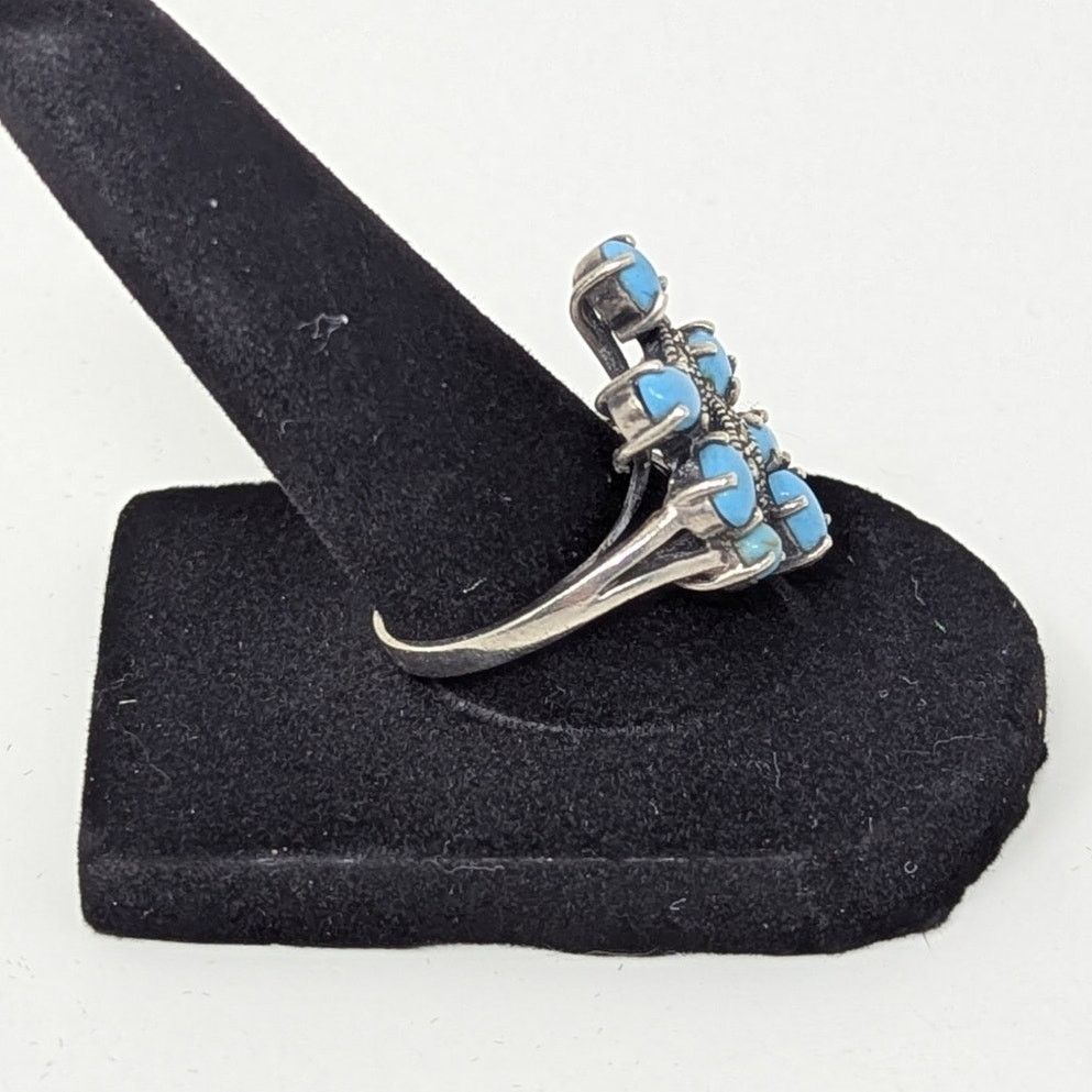 Other Vintage Southwest Turquoise and Silver Ring Size ONE SIZE - 3 Thumbnail