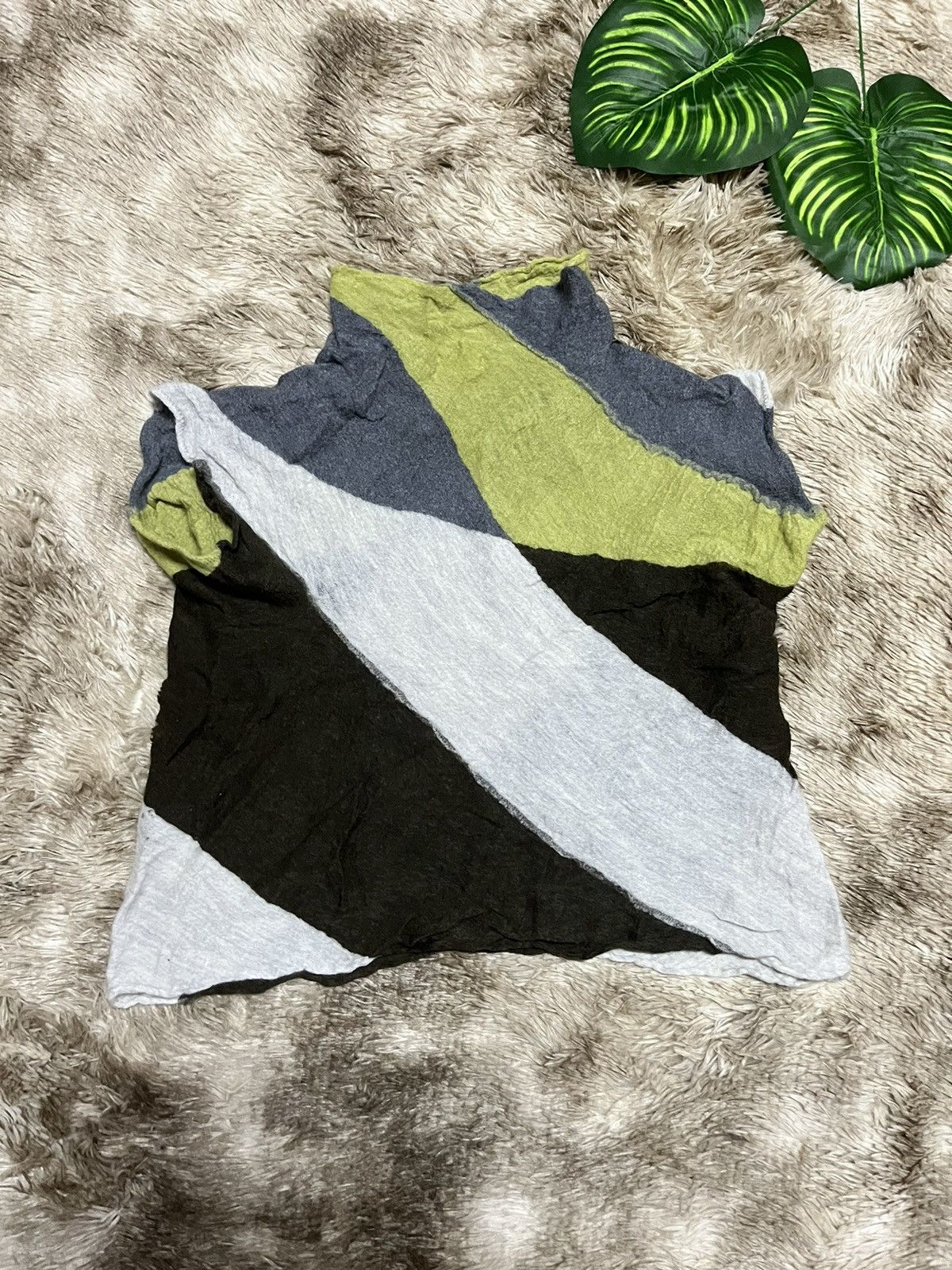 💥Plantation By Issey Miyake Zebra Crop Top Japan 🇯🇵