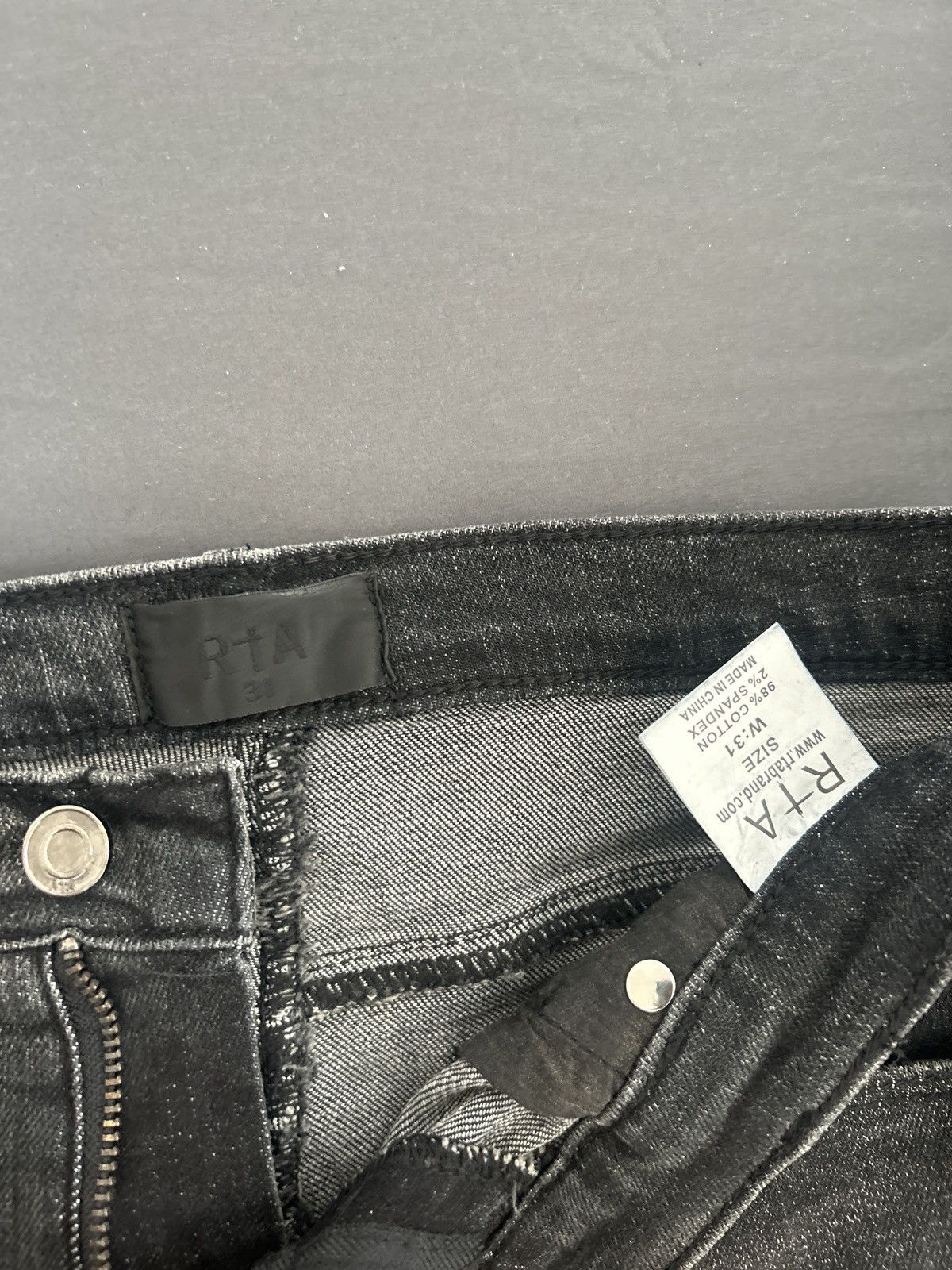 Rta BRYANT SKINNY JEAN | DISTRESSED GREY Size US 31 - 4 Thumbnail