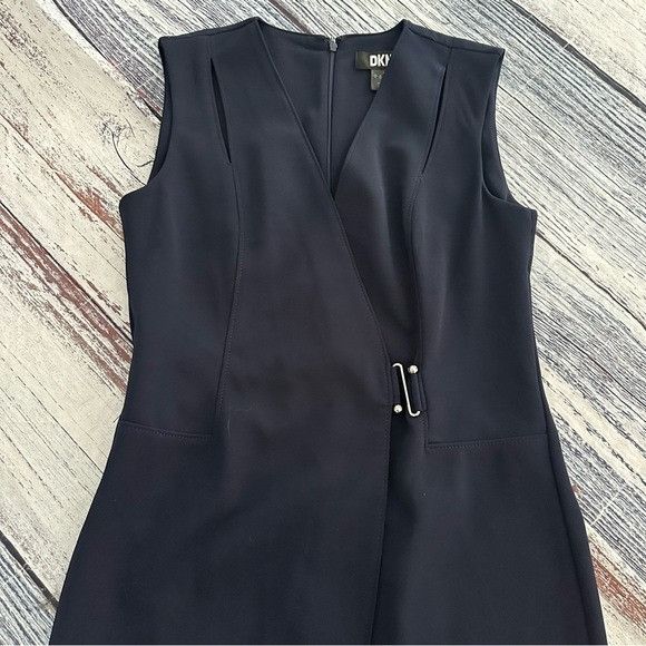 DKNY DKNY Navy Blue Wrap Dress Size S / US 4 / IT 40 - 2 Thumbnail
