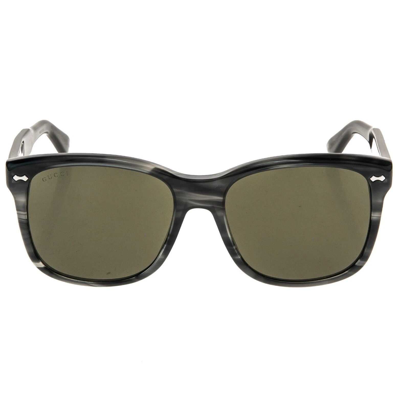 Gucci GUCCI GG0050S 0050 Classic Square Grey Horn Sunglasses 004 Size ONE SIZE - 10 Thumbnail