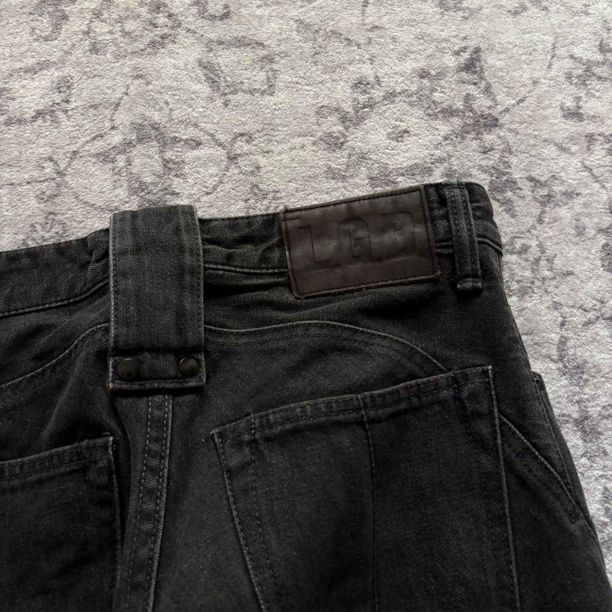 LGB Faded Black S-Wolf Cut Denim Jeans