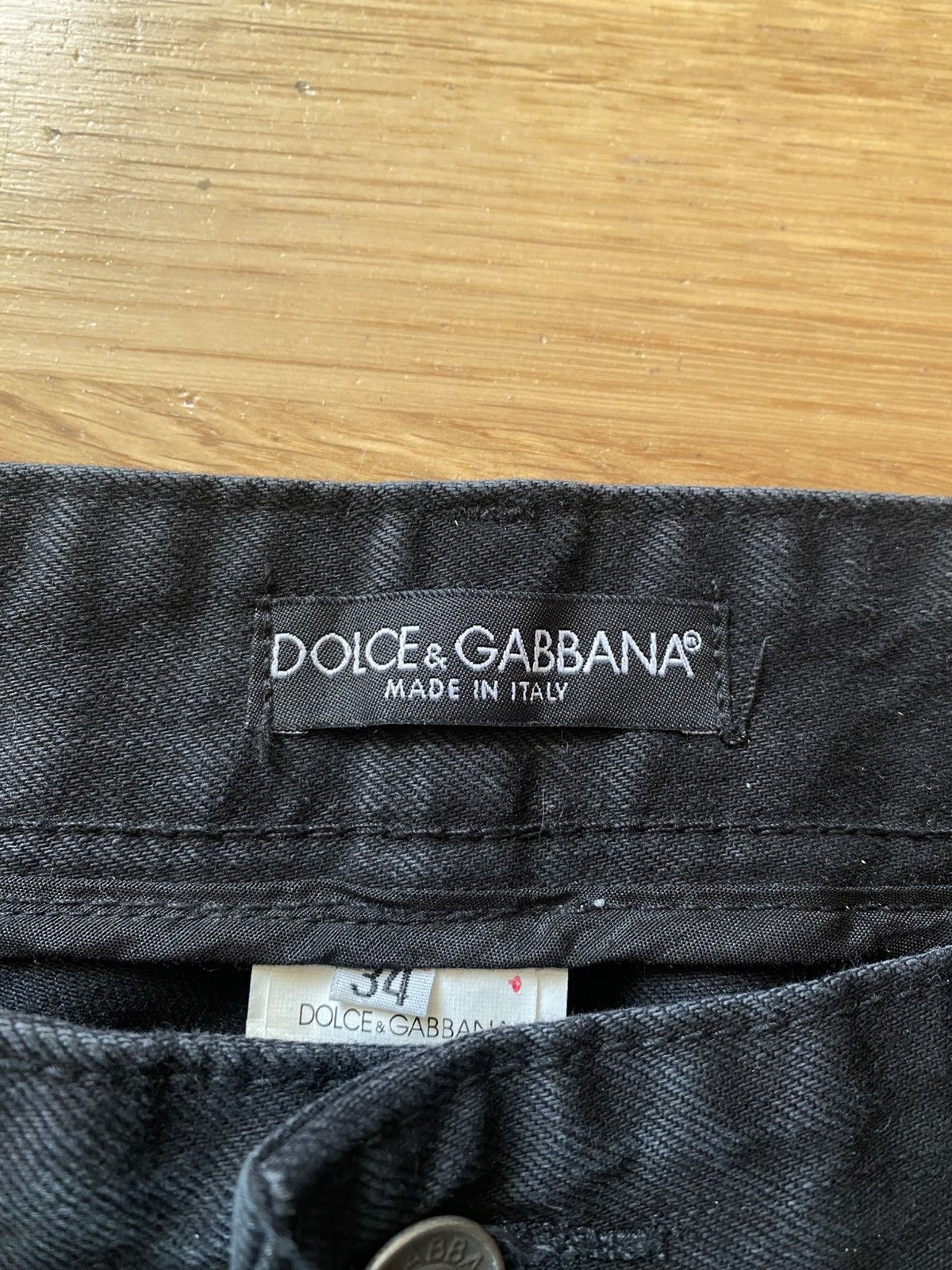 Dolce & Gabbana Dolce & Gabbana Y2K Black Distressed Jeans Italy Size 34 Size US 34 / EU 50 - 10 Thumbnail