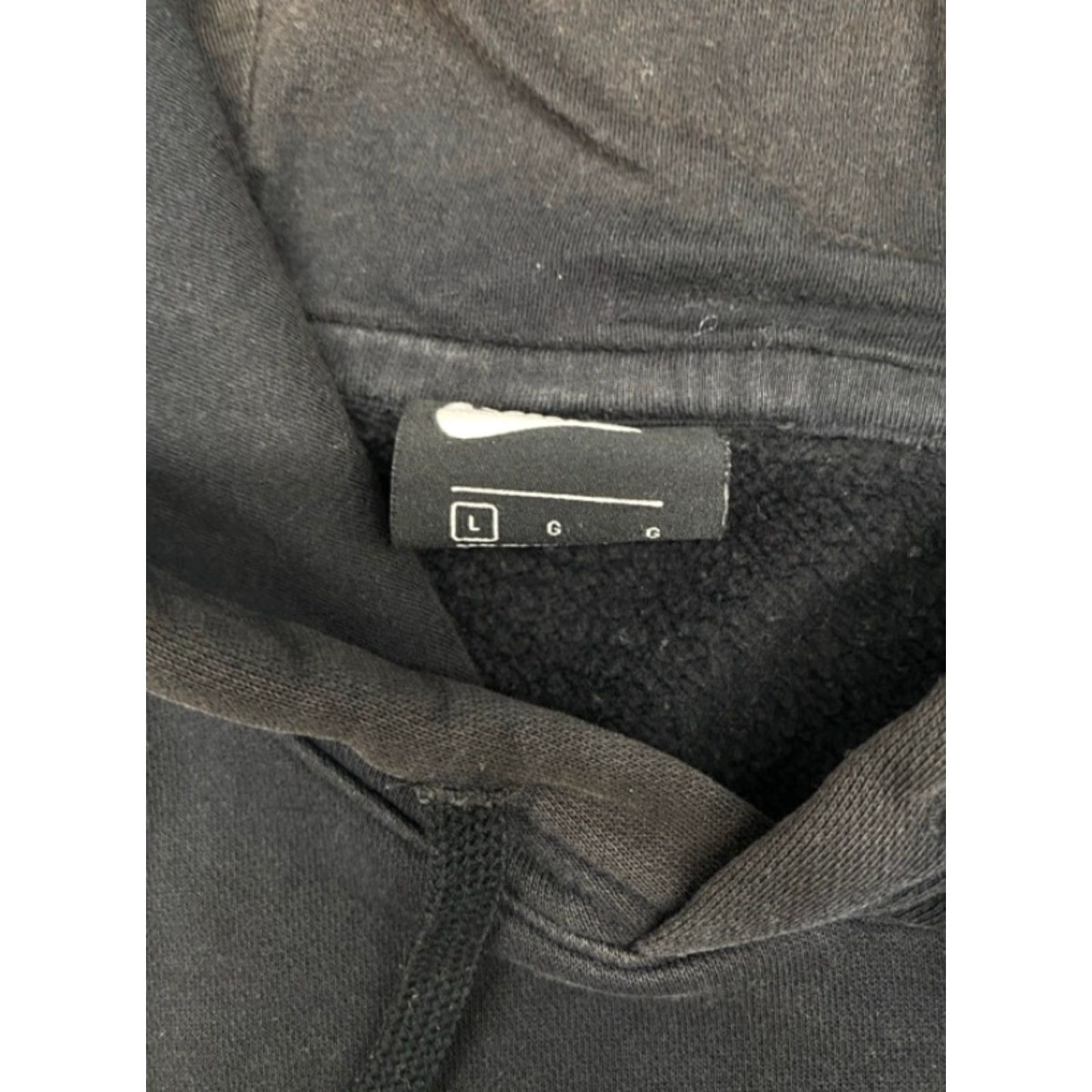Nike Nike Hoodie Men's L Pullover CU4044 010 Embroidered Just Do It Black Orange Knit Cotton Polyester Pocket Hooded Mid 2010s Mens Size US L / EU 52-54 / 3 - 6 Thumbnail