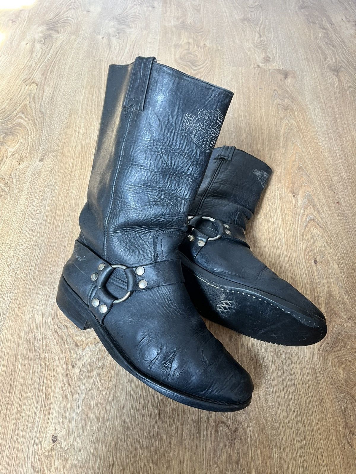 Harley Davidson Vintage Harley-Davidson Engineered Harness Motorcycle Boots Size US 11 / EU 44 - 2 Thumbnail