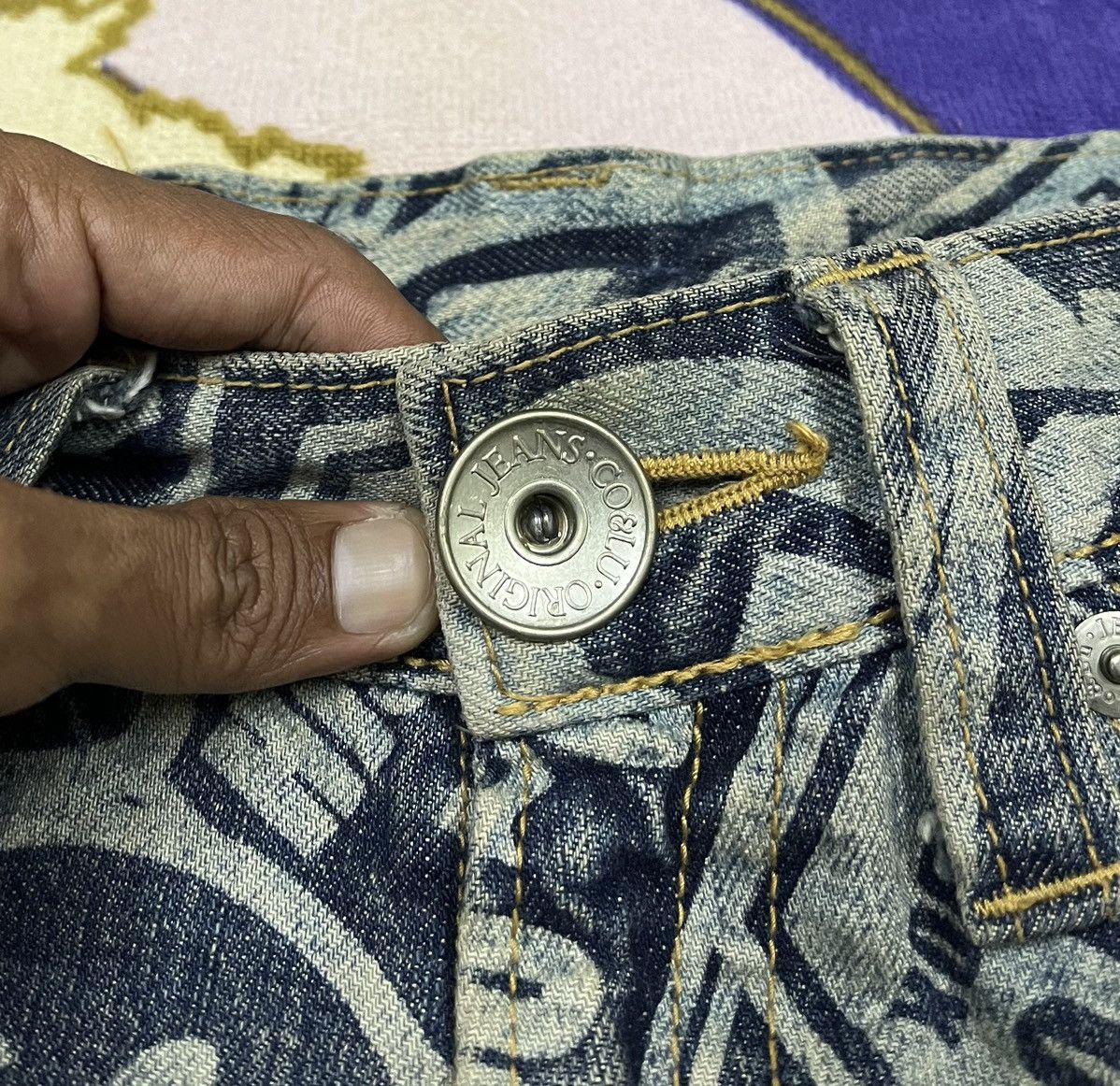 Japanese Brand 💸BindingOffer💸 CO&LU Rare Design Denim Pant Size US 32 / EU 48 - 7 Thumbnail