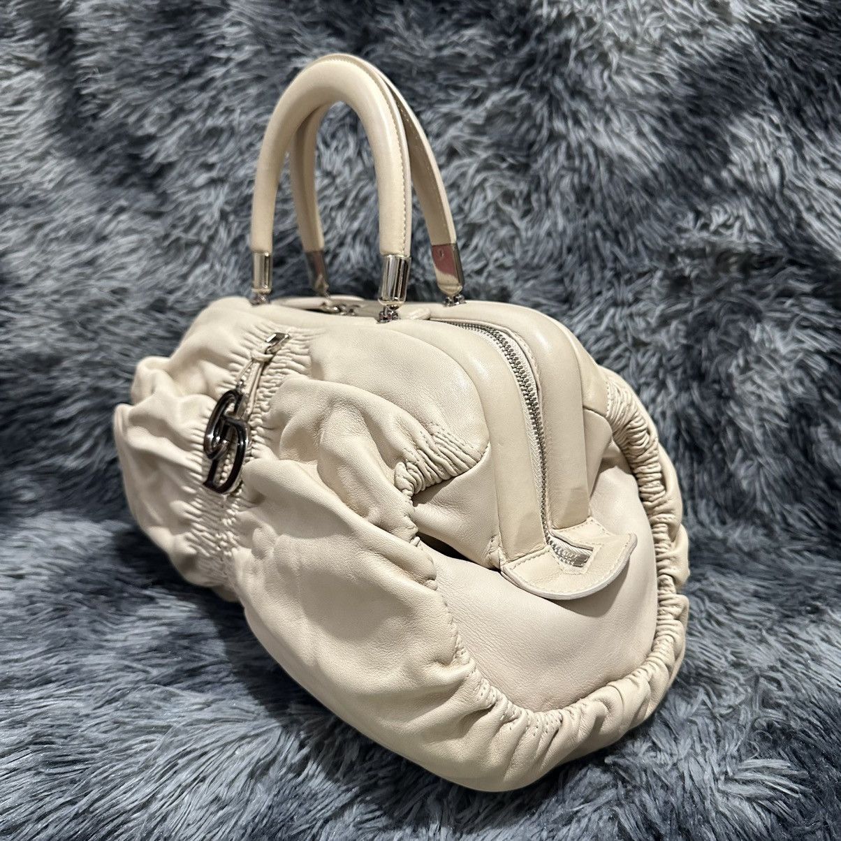 Dior Dior Light Beige Leather Karenina East West Karenina Satchel Size ONE SIZE - 4 Thumbnail