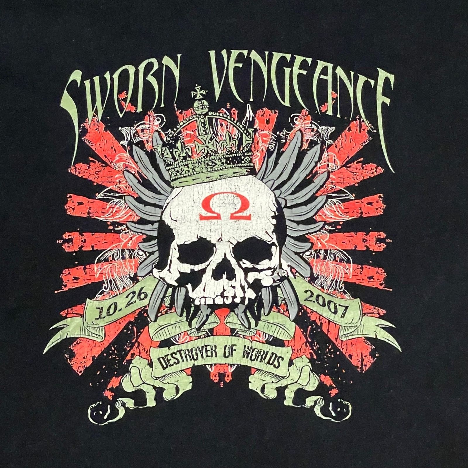 Gildan Sworn Vengeance 2007 Reunion Show T-Shirt hardcore metal Size US L / EU 52-54 / 3 - 2 Thumbnail