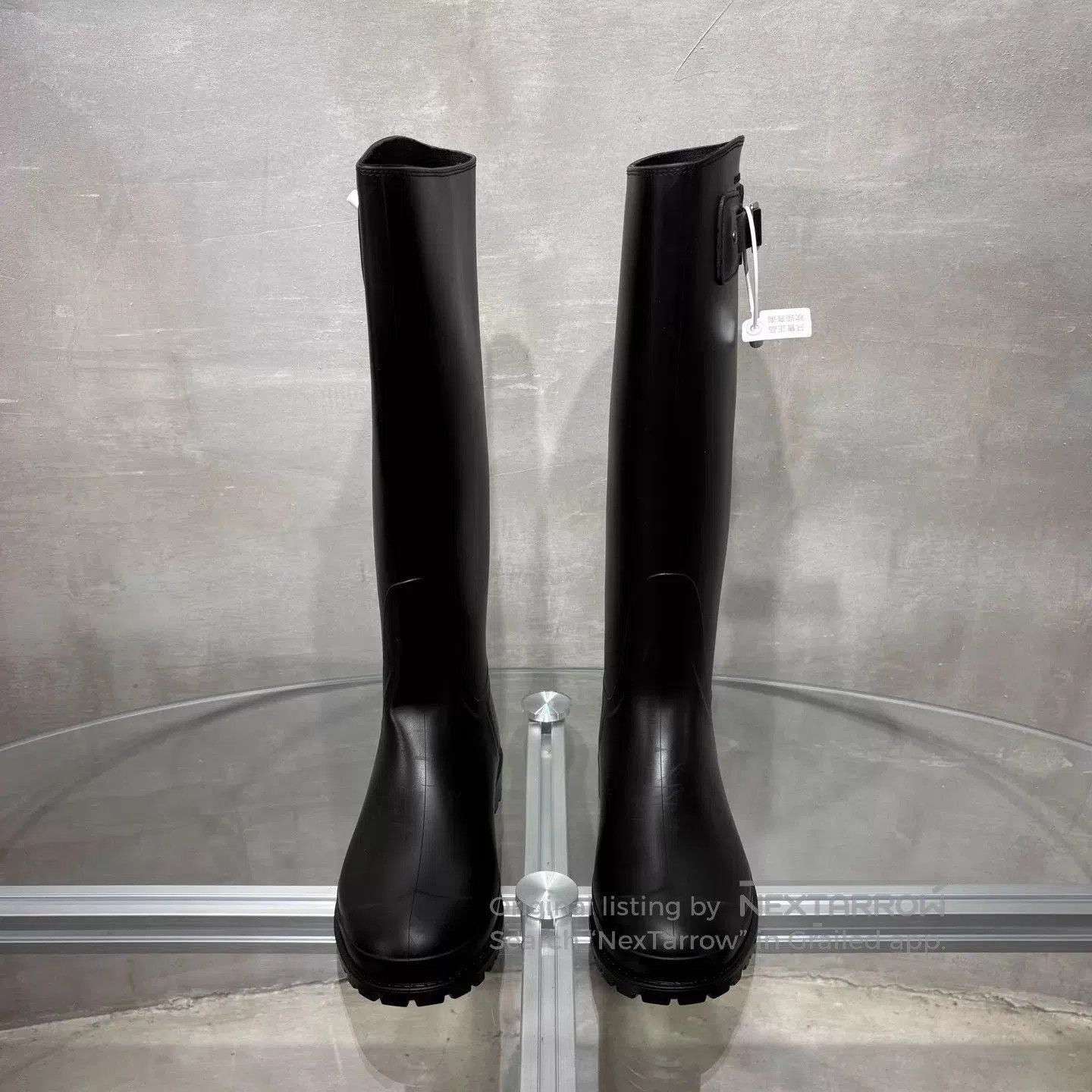 Saint Laurent Paris Saint Laurent Knee-High Black Rain Boots EU 38/ Size US 7.5 / IT 37.5 - 1 Thumbnail