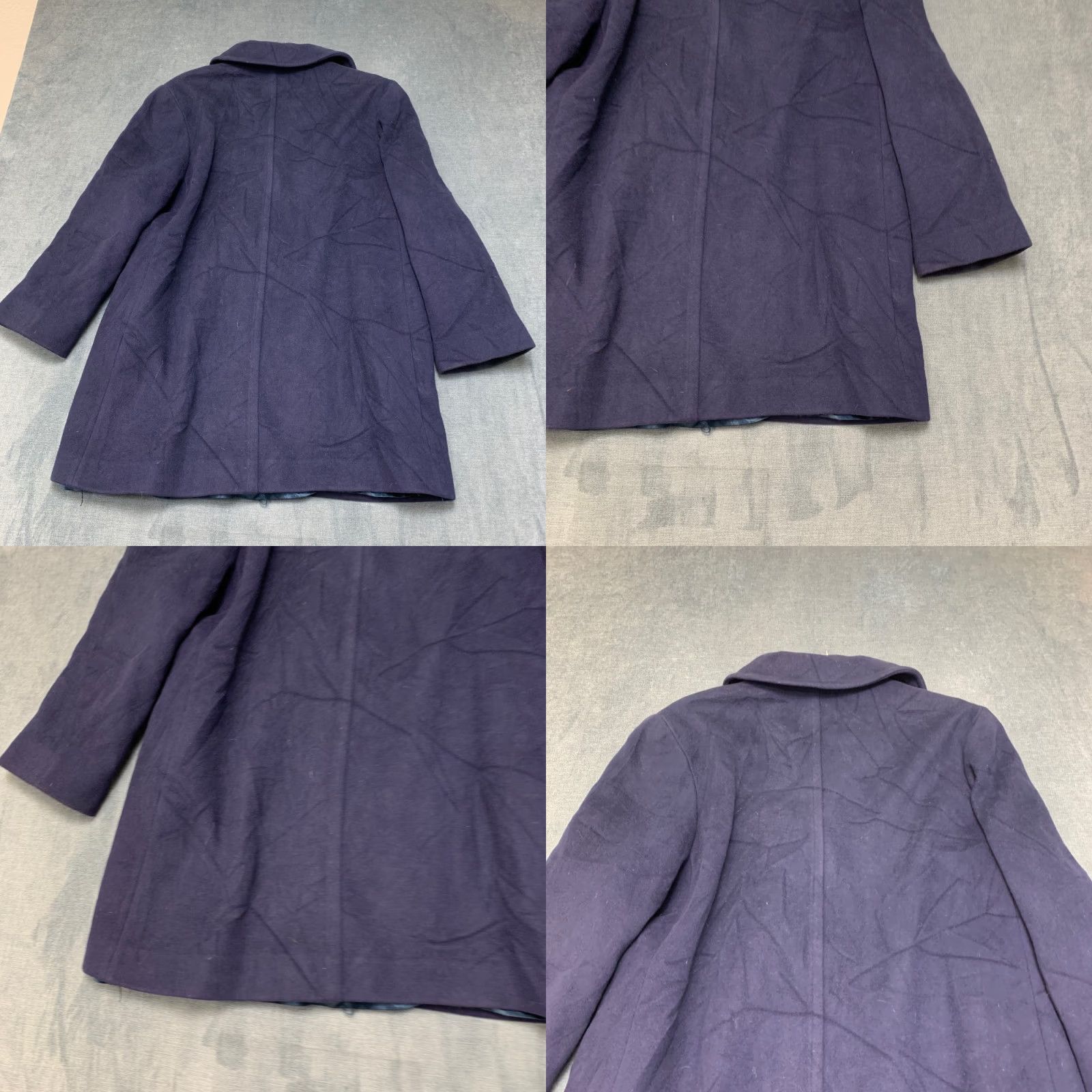 Pendleton VTG Pendleton Coat Womens Purple Wool Single Breasted Belted Lined Size L / US 10 / IT 46 - 8 Thumbnail
