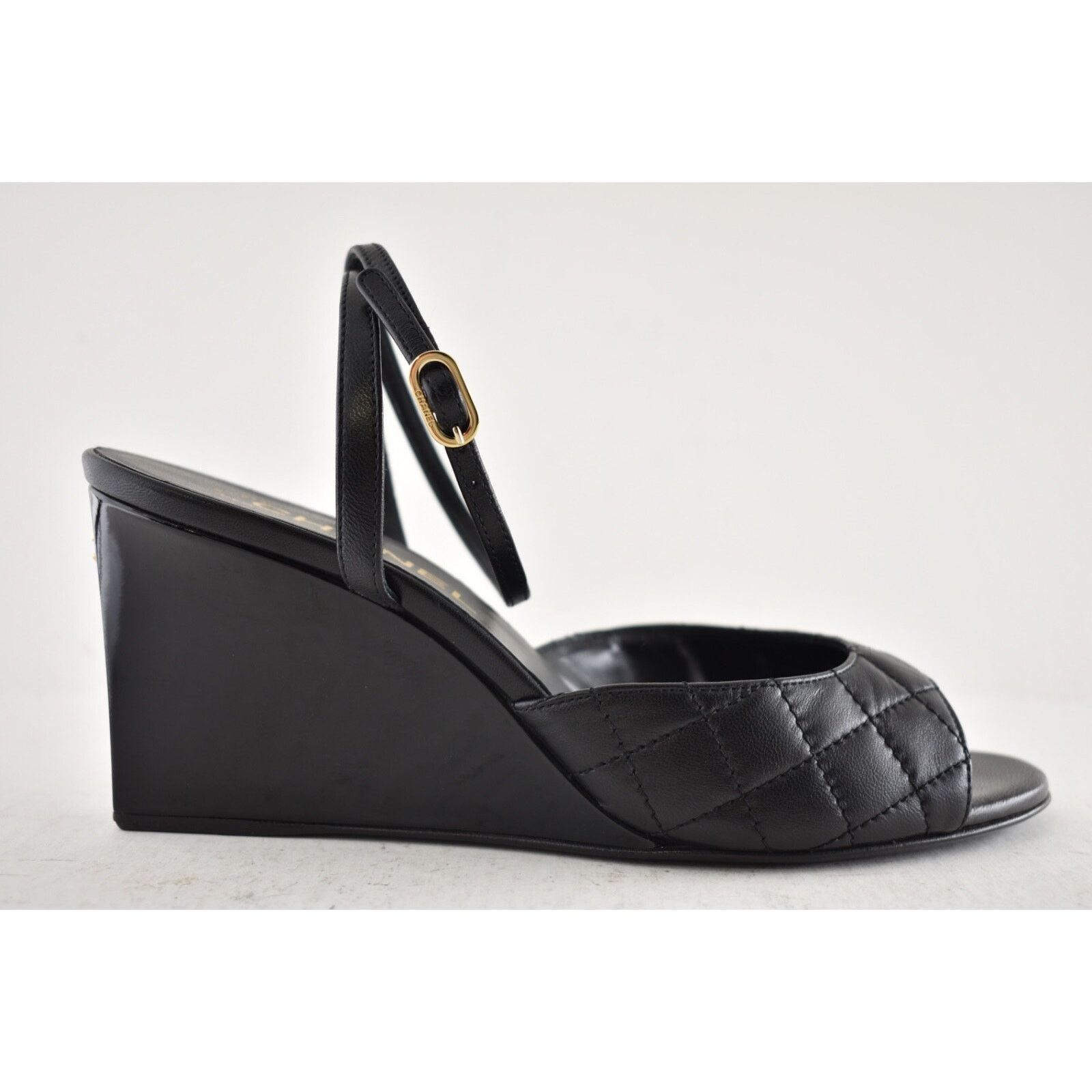 Chanel Chanel 24C Black Quilted Lambskin CC Crystal Logo Ankle Size US 8 / IT 38 - 2 Thumbnail