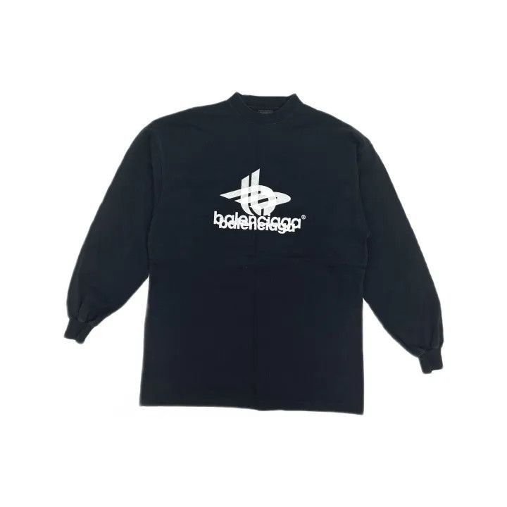 Balenciaga Balenciaga Balenciaga Black Graphic Long Sleeve TShirt -25 Size US M / EU 48-50 / 2 - 1 Thumbnail