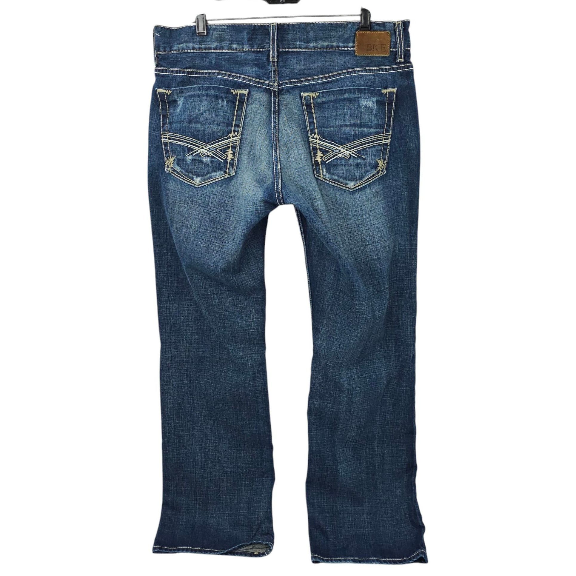 BKE BKE Justin Button Fly Jeans Mens Size 38x32.5" Distressed Size US 38 / EU 54 - 2 Thumbnail