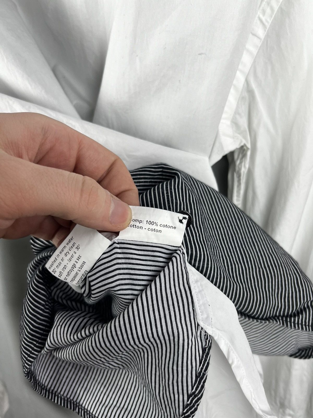 Neil Barrett Long sleeve avant-garde shirt.Like Saint Laurent or Dior. Size US L / EU 52-54 / 3 - 8 Thumbnail
