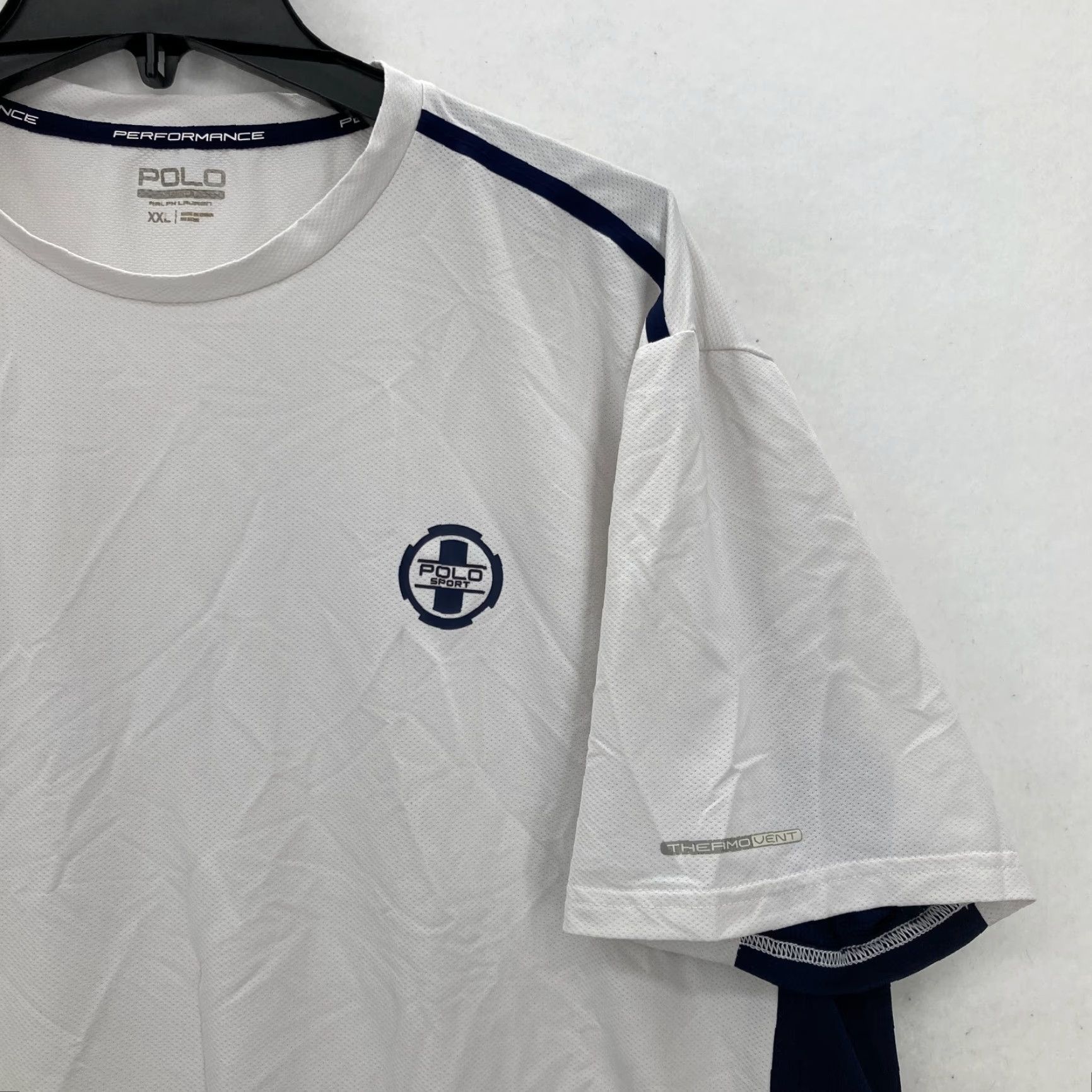 Vintage Polo Sport Ralph Lauren Performance Thermo Vent T-Shirt Mens 2XL White Preppy Golf Sports Tennis Size US XXL / EU 58 / 5 - 2 Thumbnail