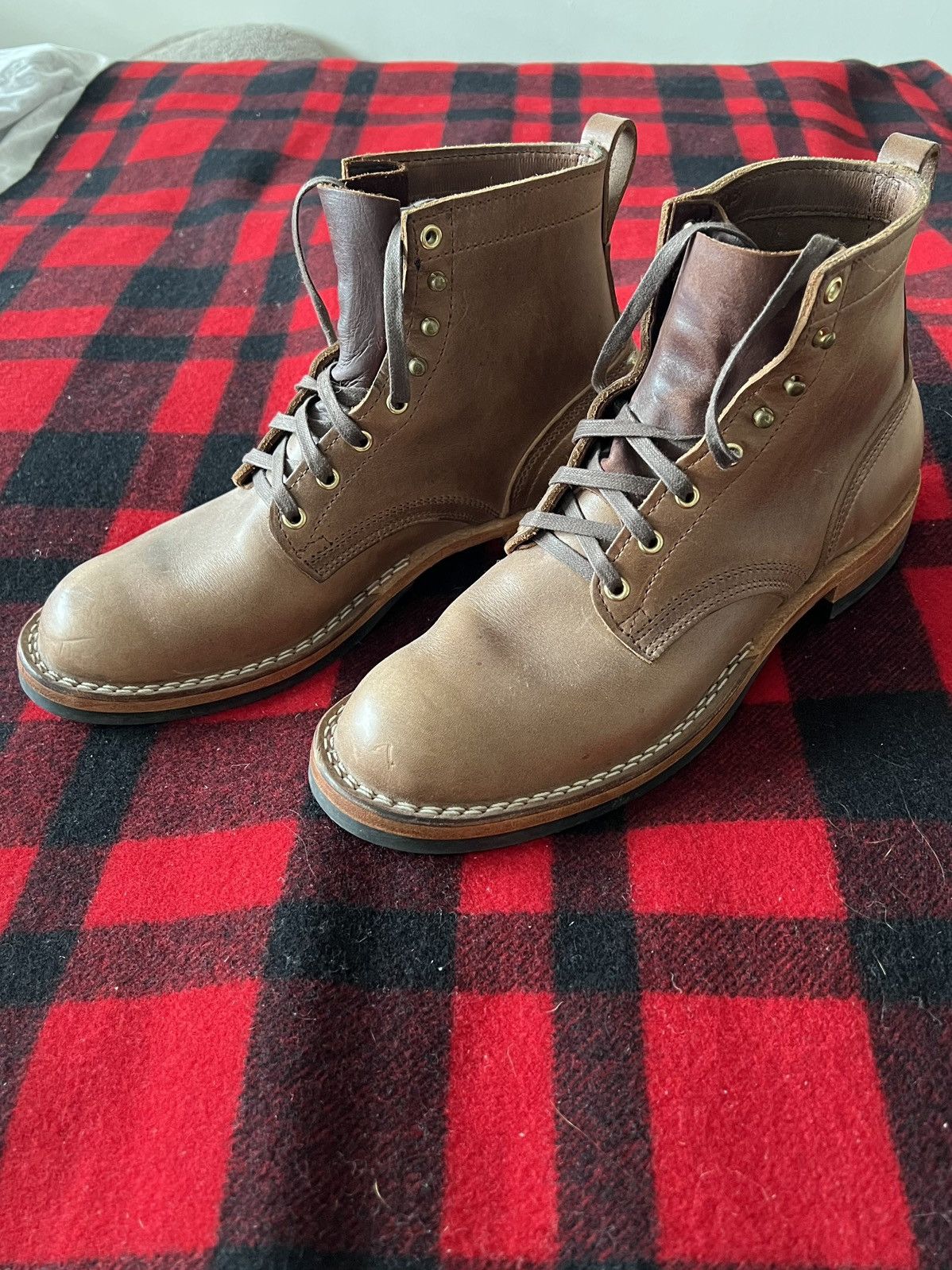 Nicks Boots Nicks Natural Chromexcel CXL boots Size US 11 / EU 44 - 1 Thumbnail