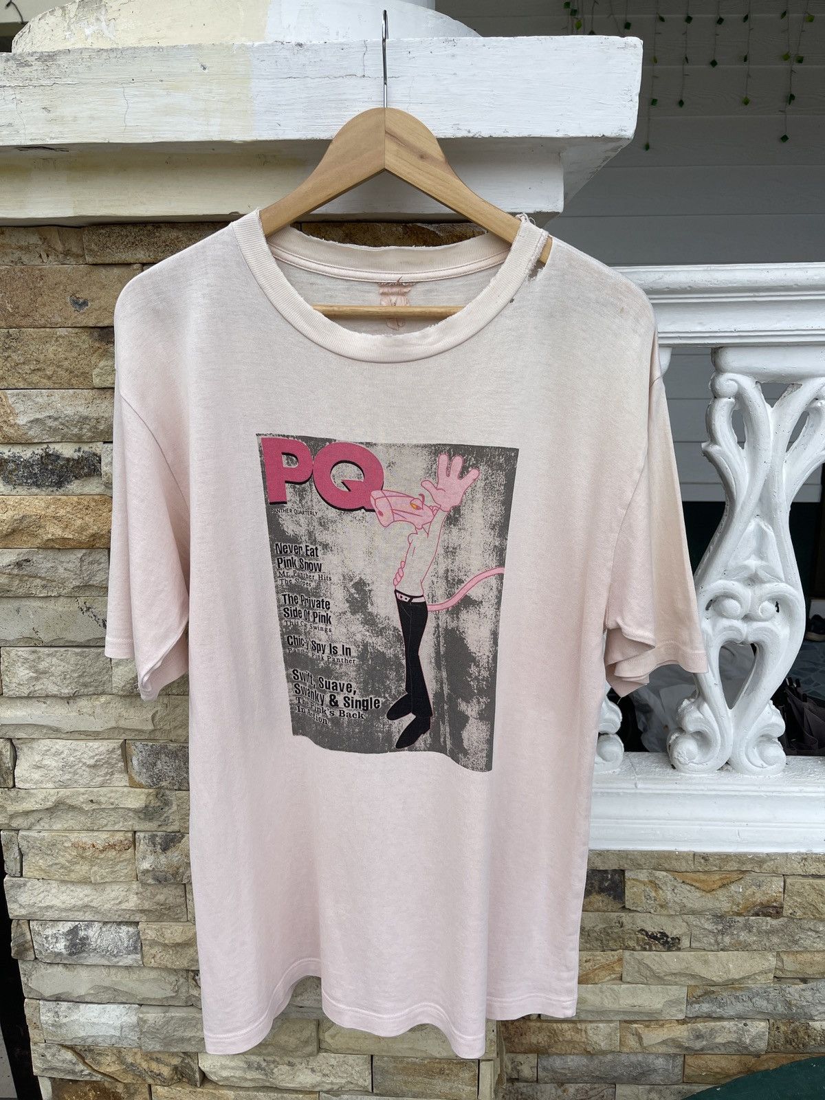Cartoon Network Rare🔥Vintage 90s Pink Panther Trashed Tee Size US L / EU 52-54 / 3 - 2 Thumbnail