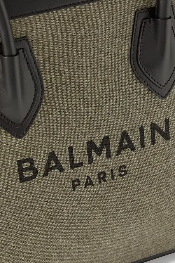 Balmain o1s1wg111225 Size:OS/B-Army Bicolor Tote Bag in Green Size ONE SIZE - 3 Thumbnail