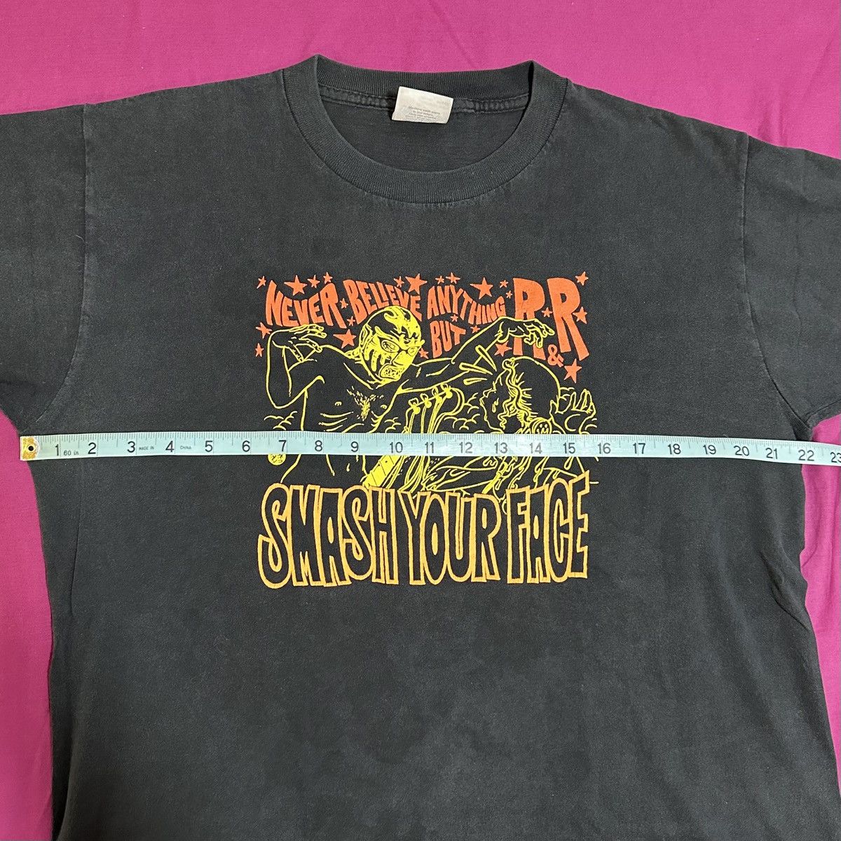 Band Tees × Japanese Brand × Vintage Vintage 1999 Smash Your Face Japanese Punk Band T Shirt L Size US L / EU 52-54 / 3 - 5 Thumbnail